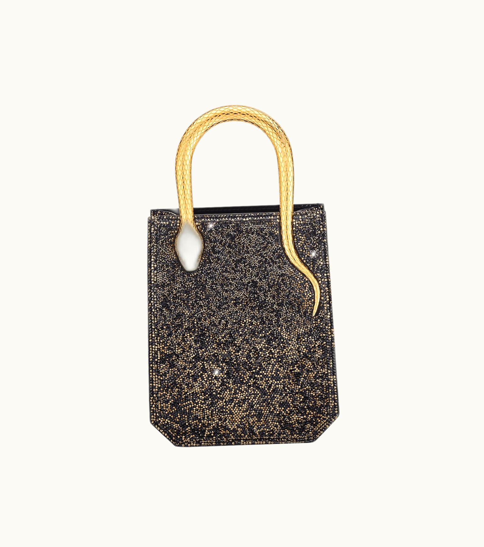 Bulgari Bulgari Serpentine Tote Suede