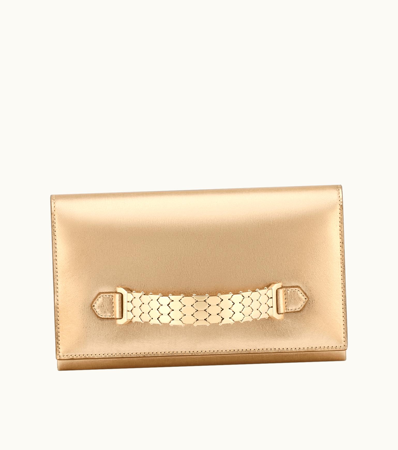 Bulgari Bulgari Bvlgari Cocktail Clutch Calf Leather