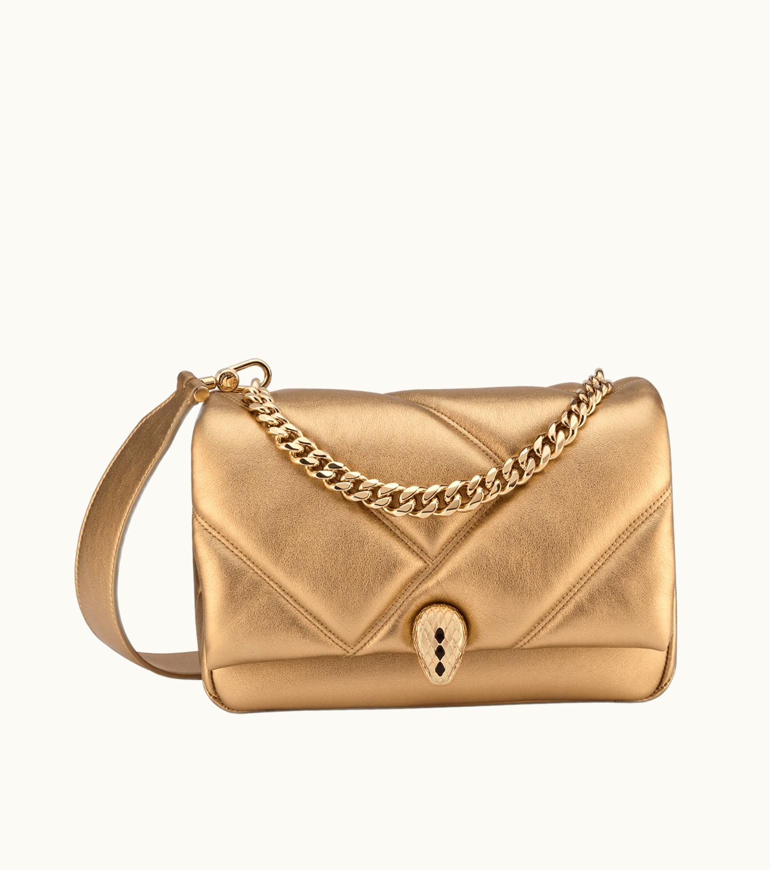 Bulgari Bulgari Serpenti Cabochon Crossbody Bag Calf Leather