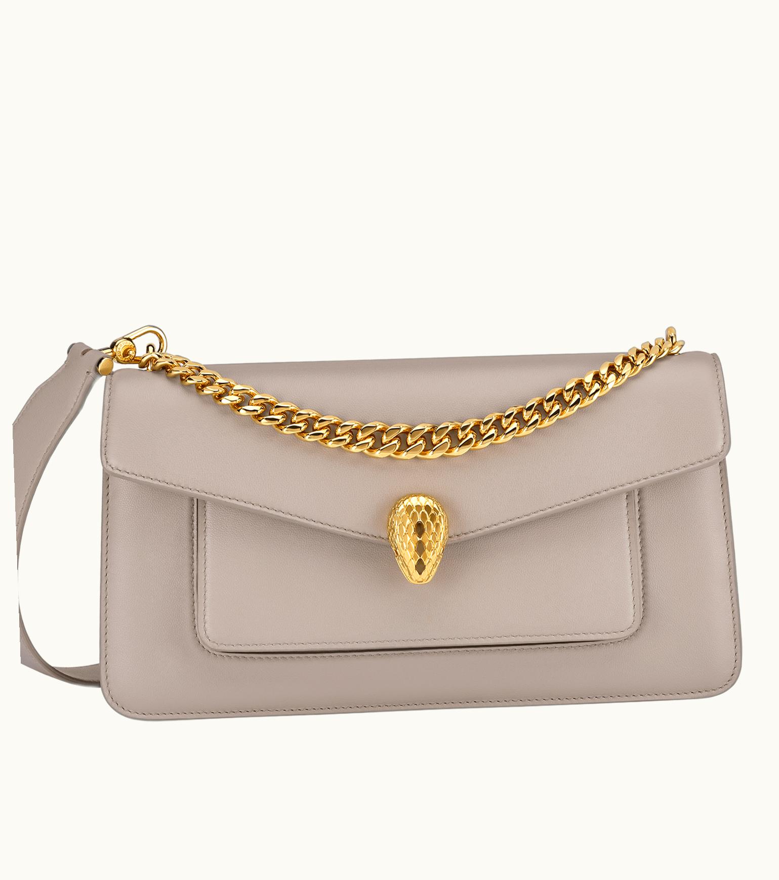 Bulgari Bulgari Serpenti East-West Maxi Chain Shoulder Bag Calf Leather
