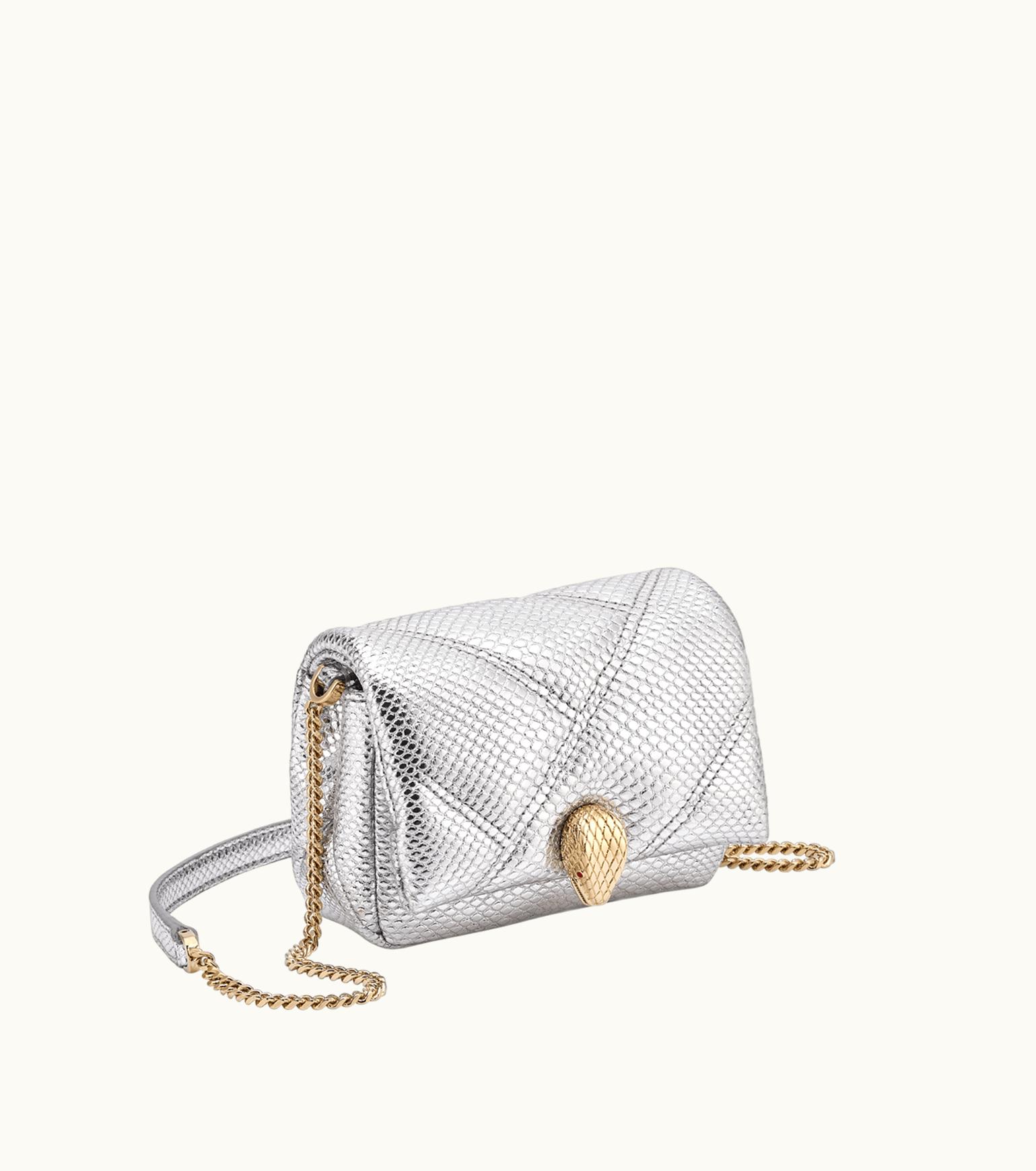 Bulgari Bulgari Serpenti Cabochon Micro Bag Karung Leather