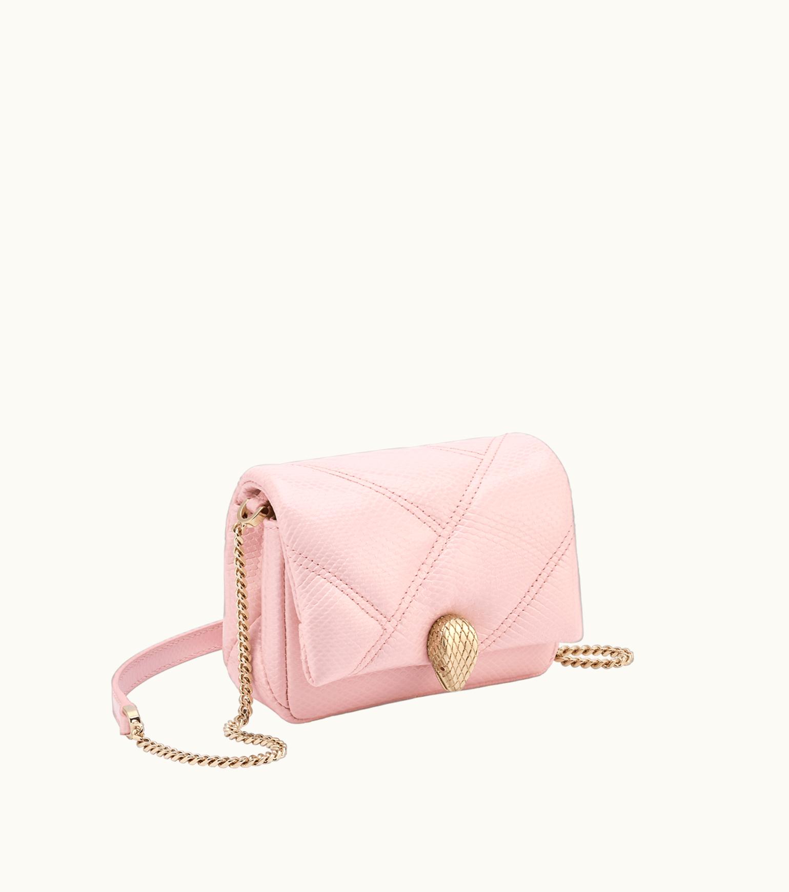 Bulgari Bulgari Serpenti Cabochon Micro Bag Karung Leather 294186