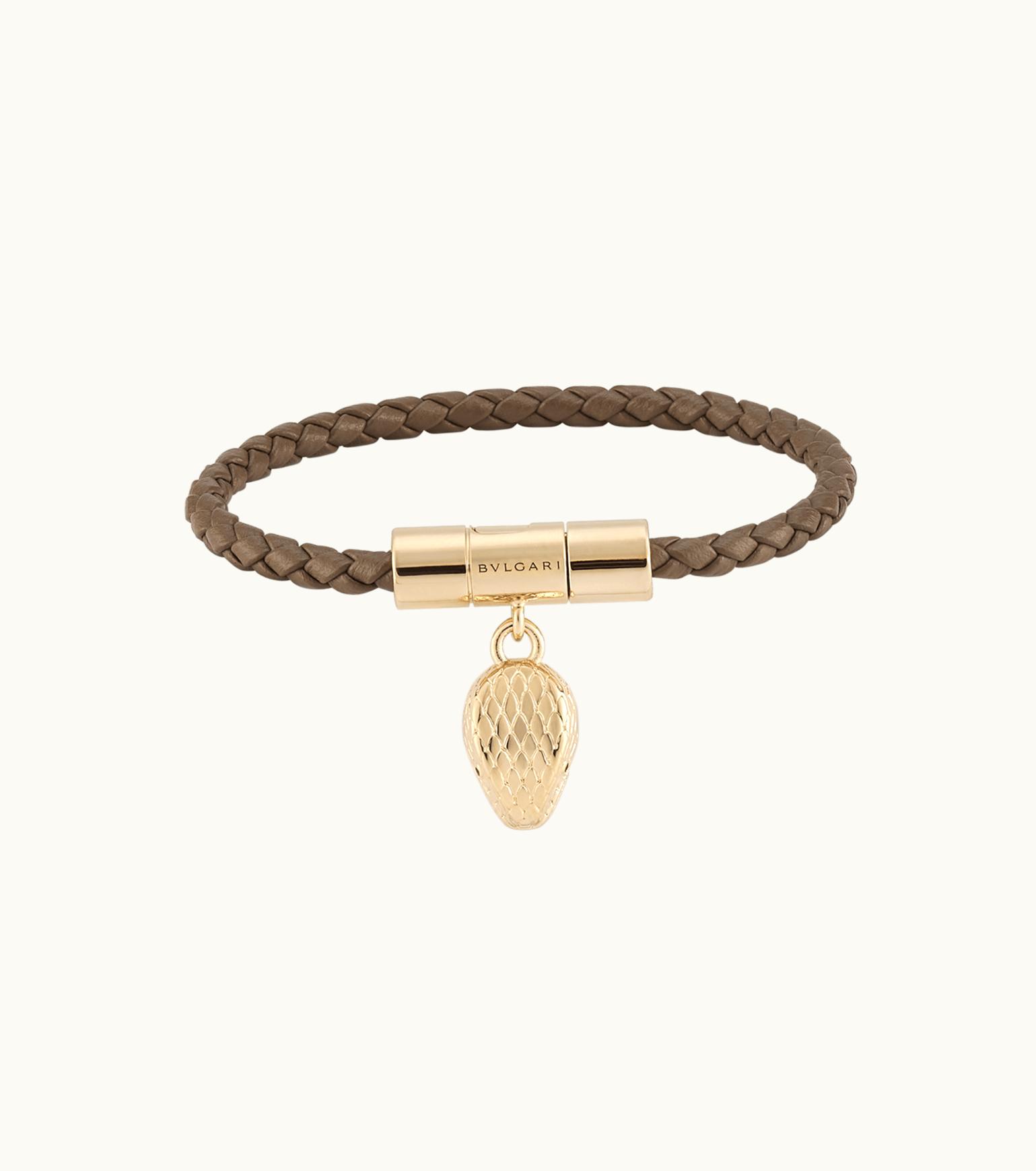 Bulgari Bulgari Serpenti Forever Leather Bracelet Calf Leather 293818