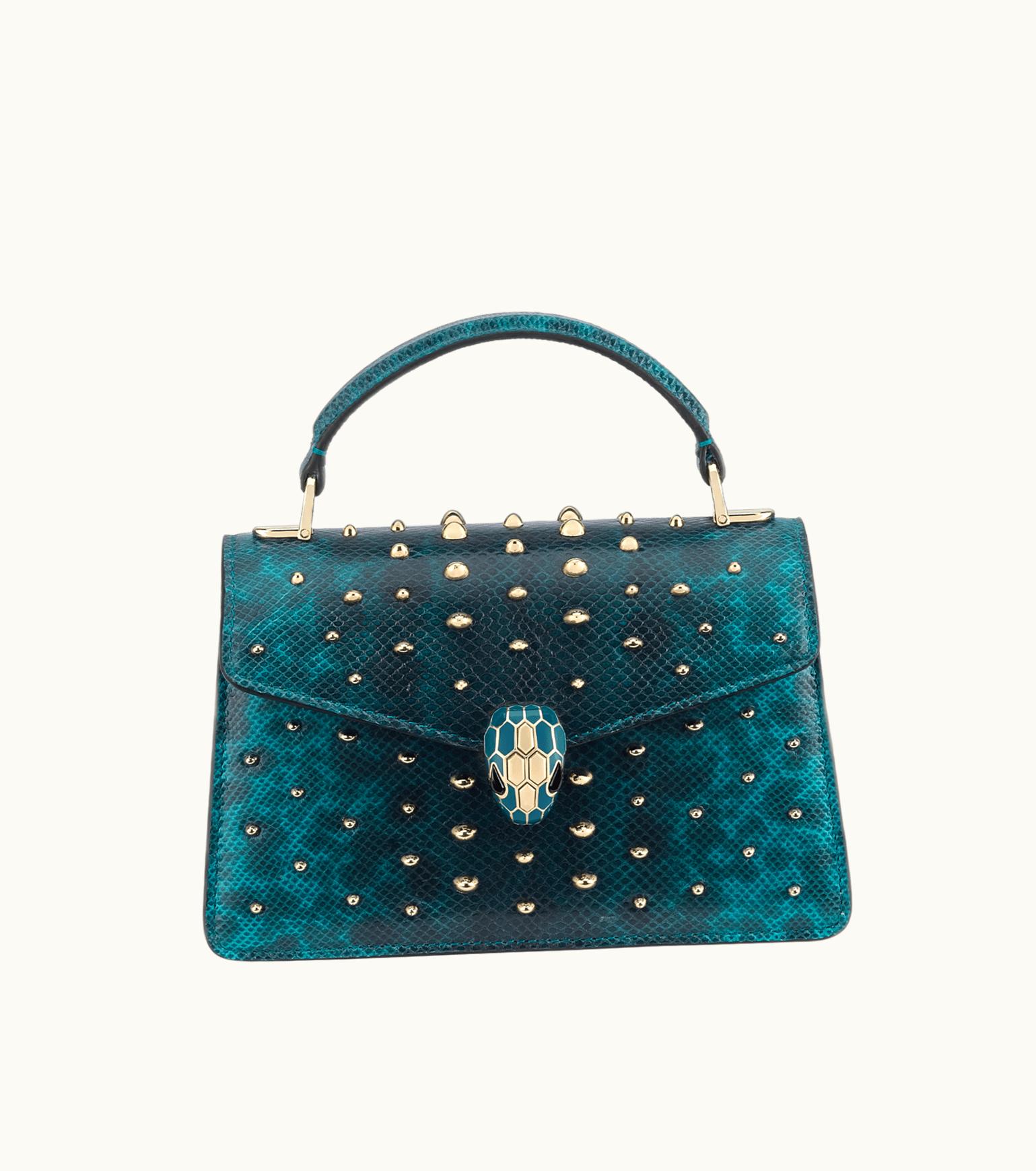 Bulgari Bulgari Serpenti Forever Mini Top Handle Bag Karung Leather 293746