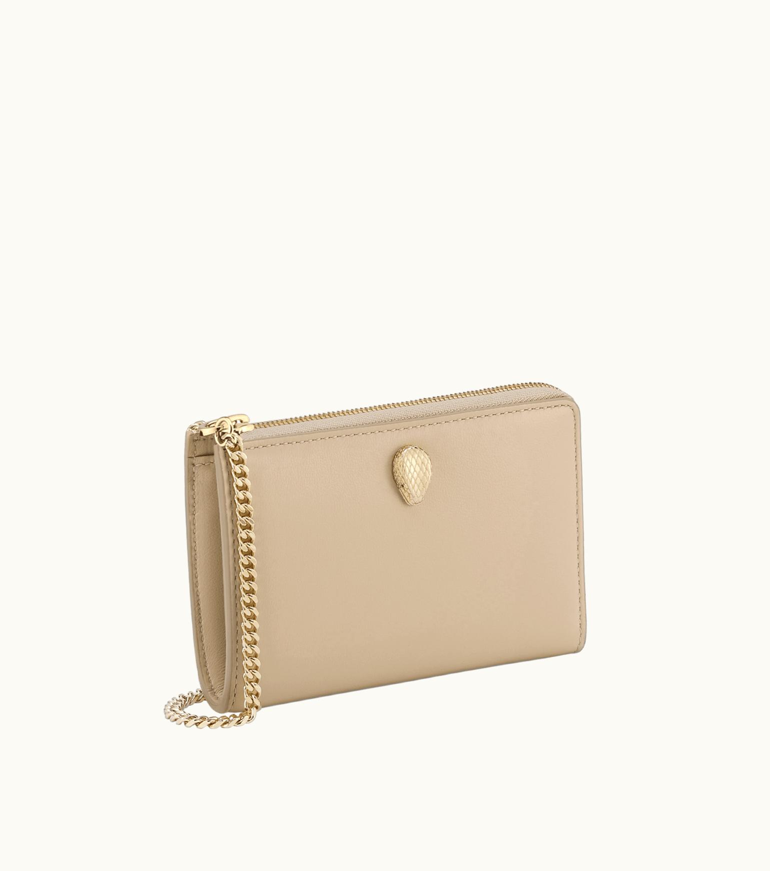 Bulgari Bulgari Serpenti Forever Zipped Card Holder Calf Leather