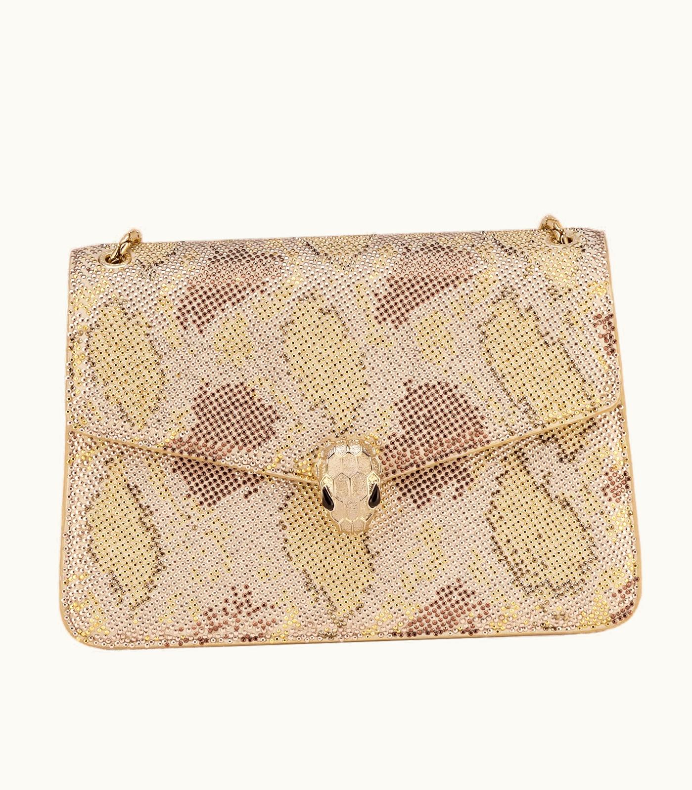 Bulgari Bulgari Serpenti Forever Shoulder Bag Suede