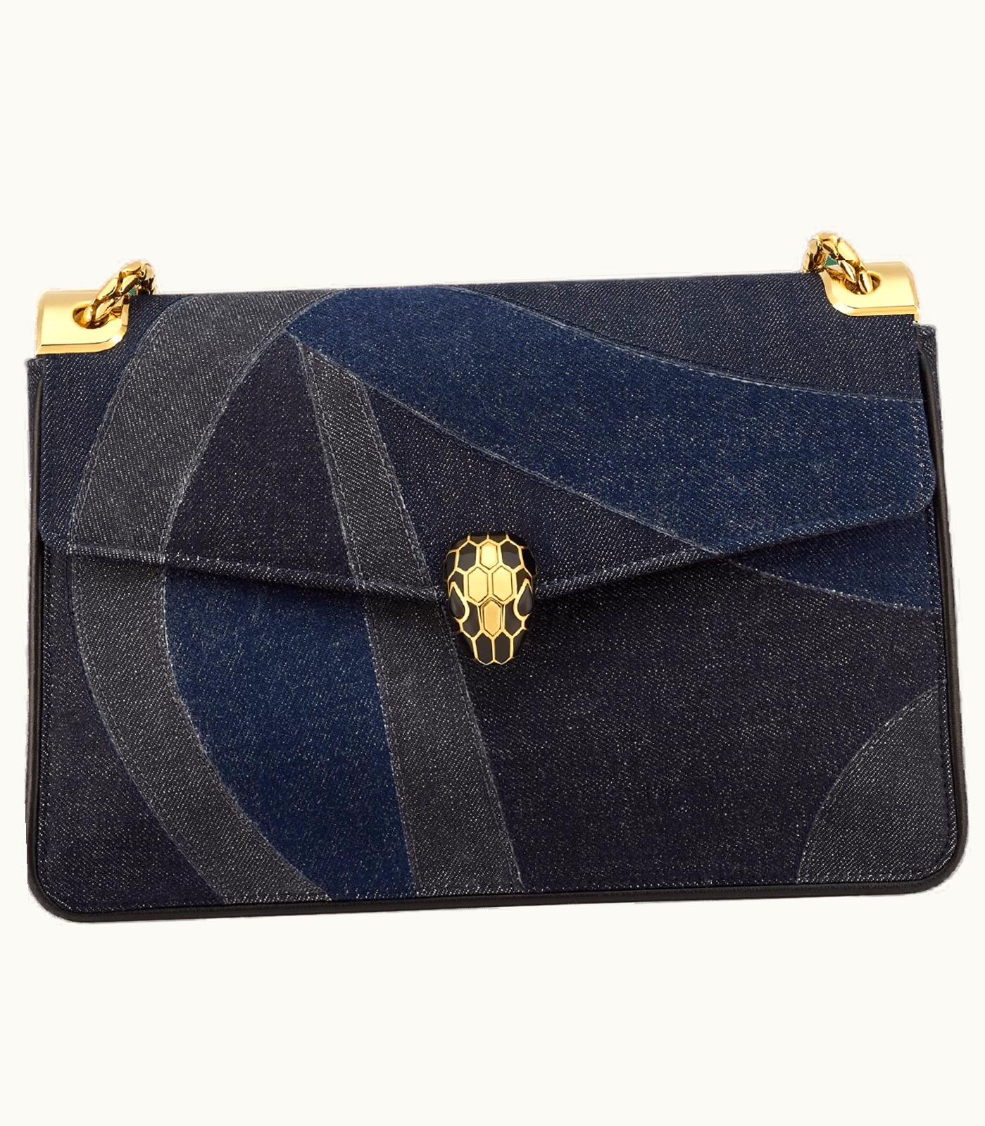 Bulgari Bulgari Serpenti Forever Shoulder Bag Denim