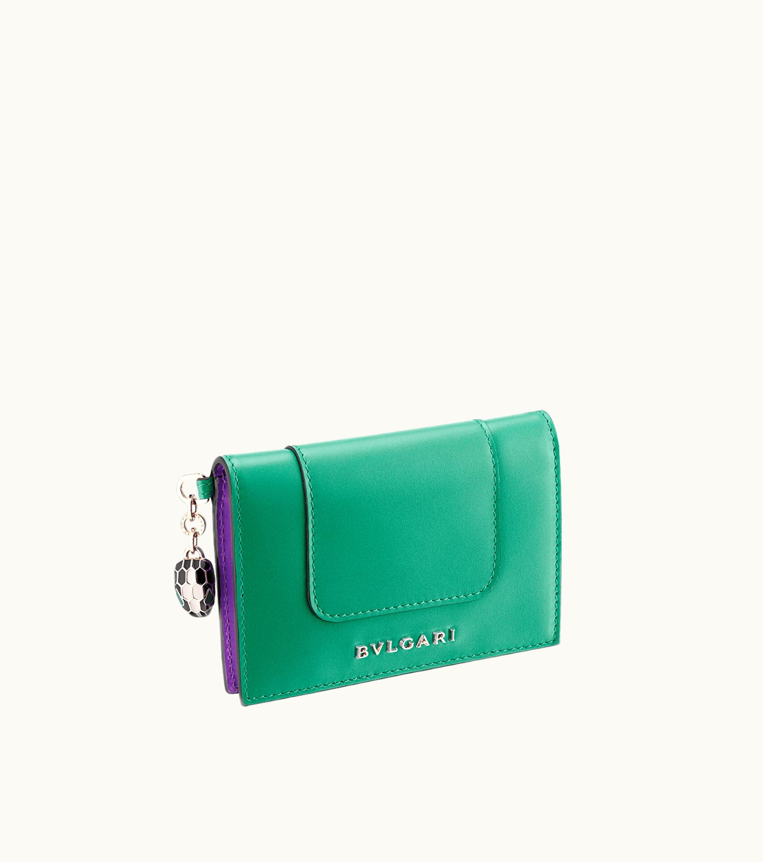 Bulgari Bulgari Serpenti Forever Card Holder Calf Leather 291853