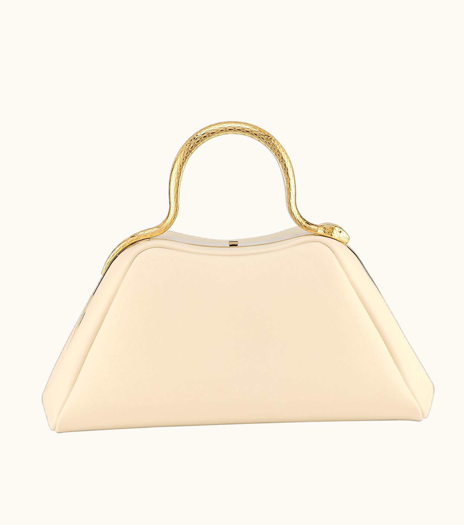 Bulgari Bulgari Serpentine Top Handle Calf Leather 292947