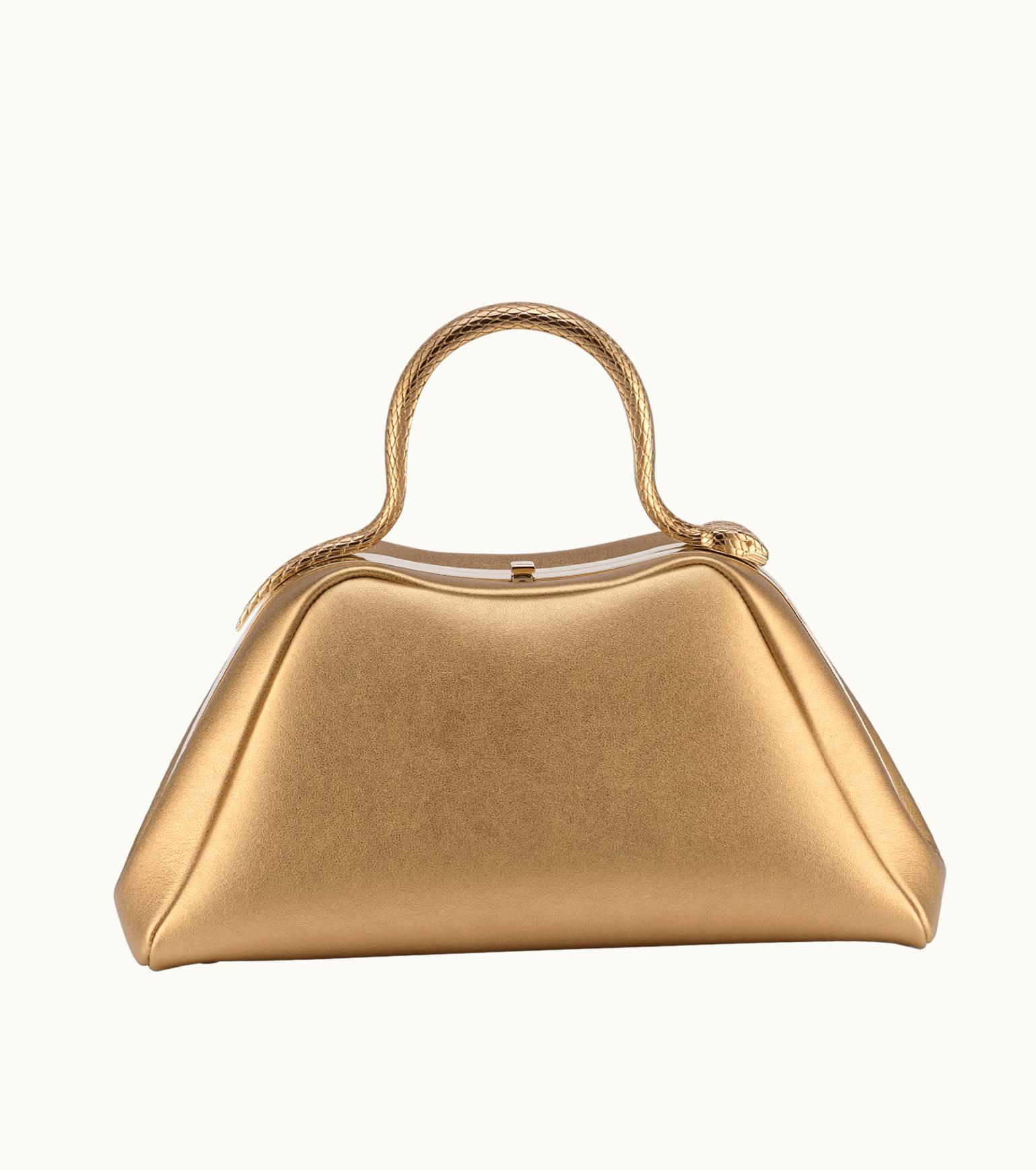 Bulgari Bulgari Serpentine Top Handle Calf Leather 293031