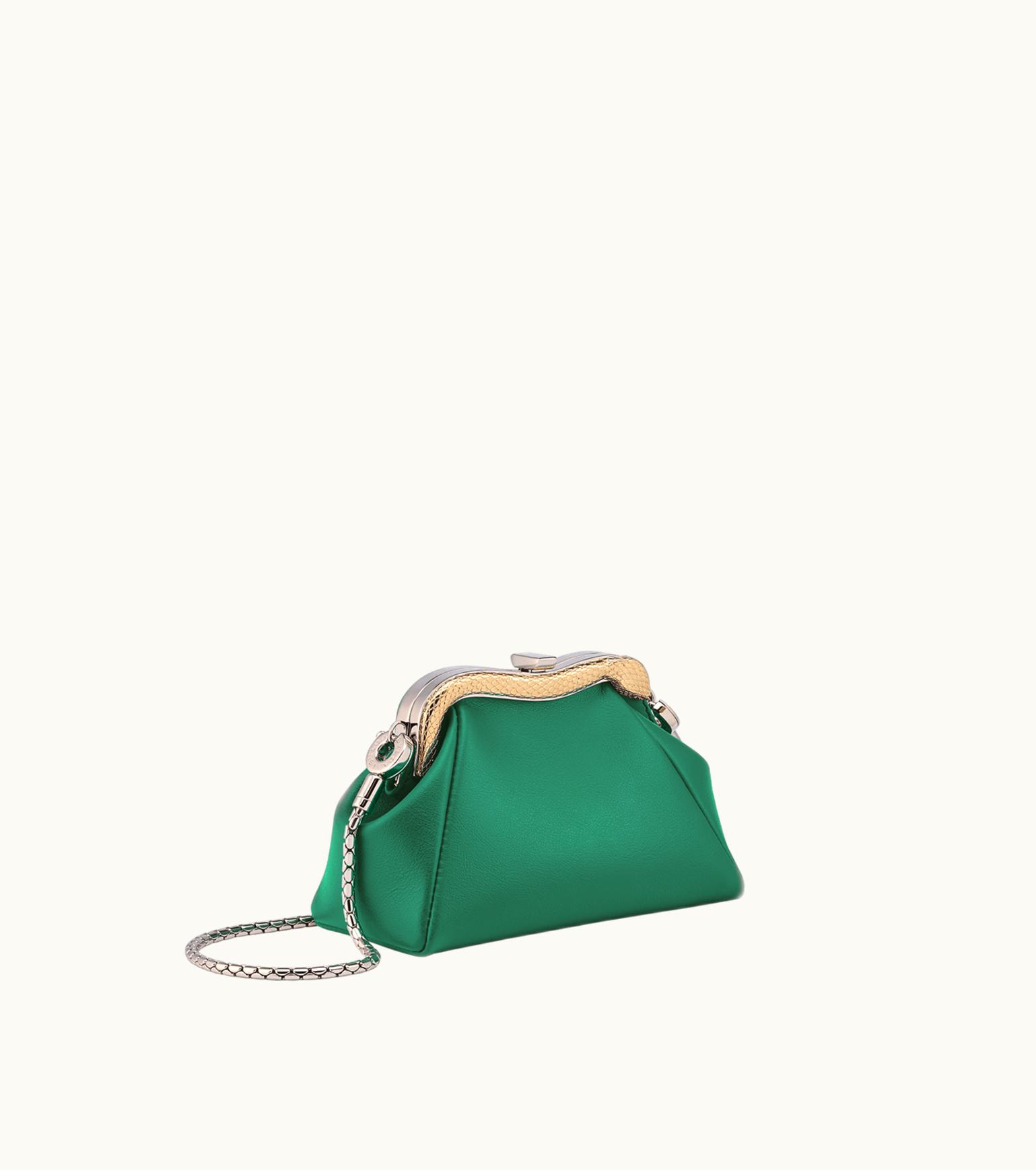 Bulgari Bulgari Serpentine Micro Pouch Calf Leather