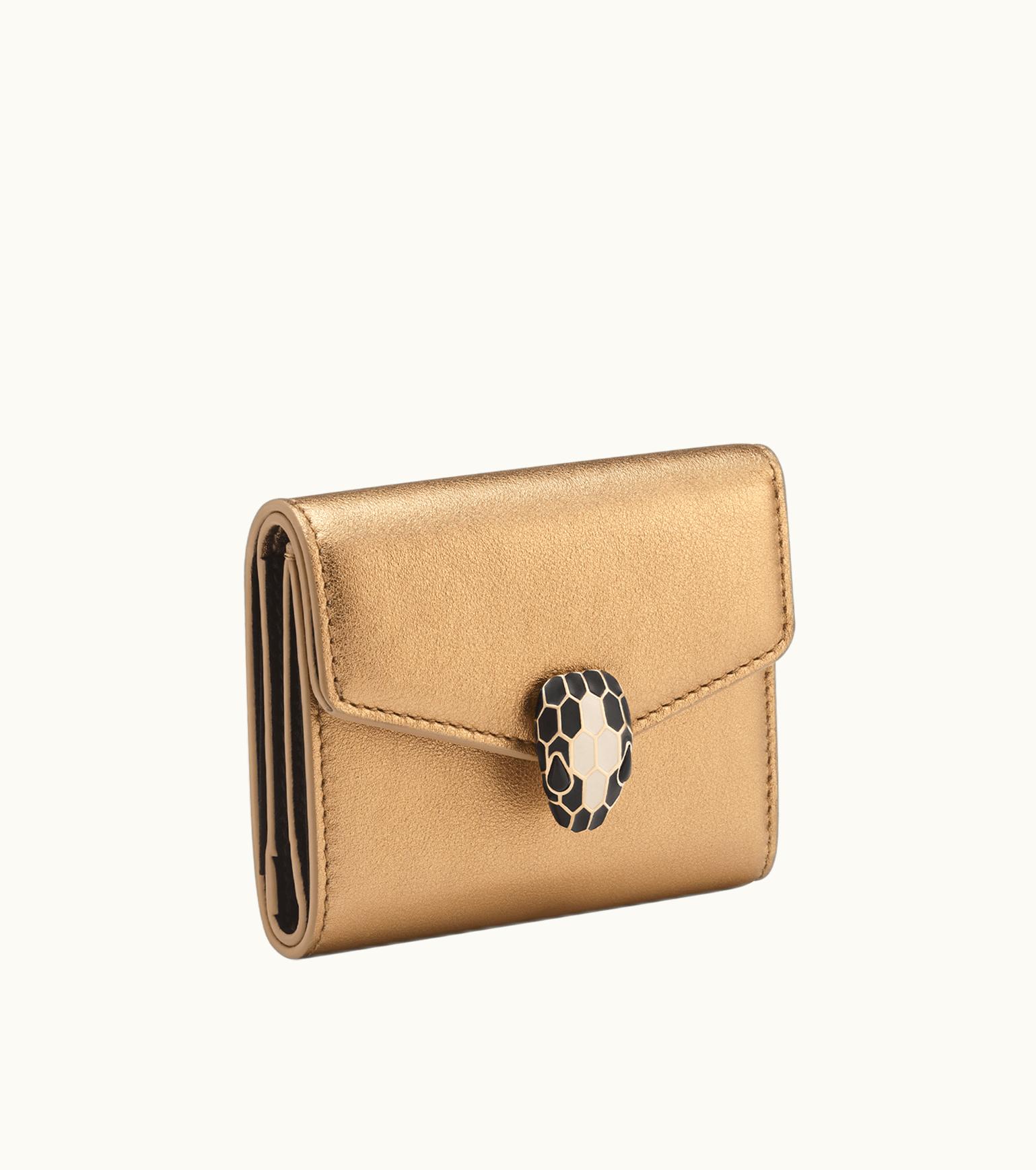 Bulgari Bulgari Serpenti Forever Trifold Wallet Calf Leather 292992