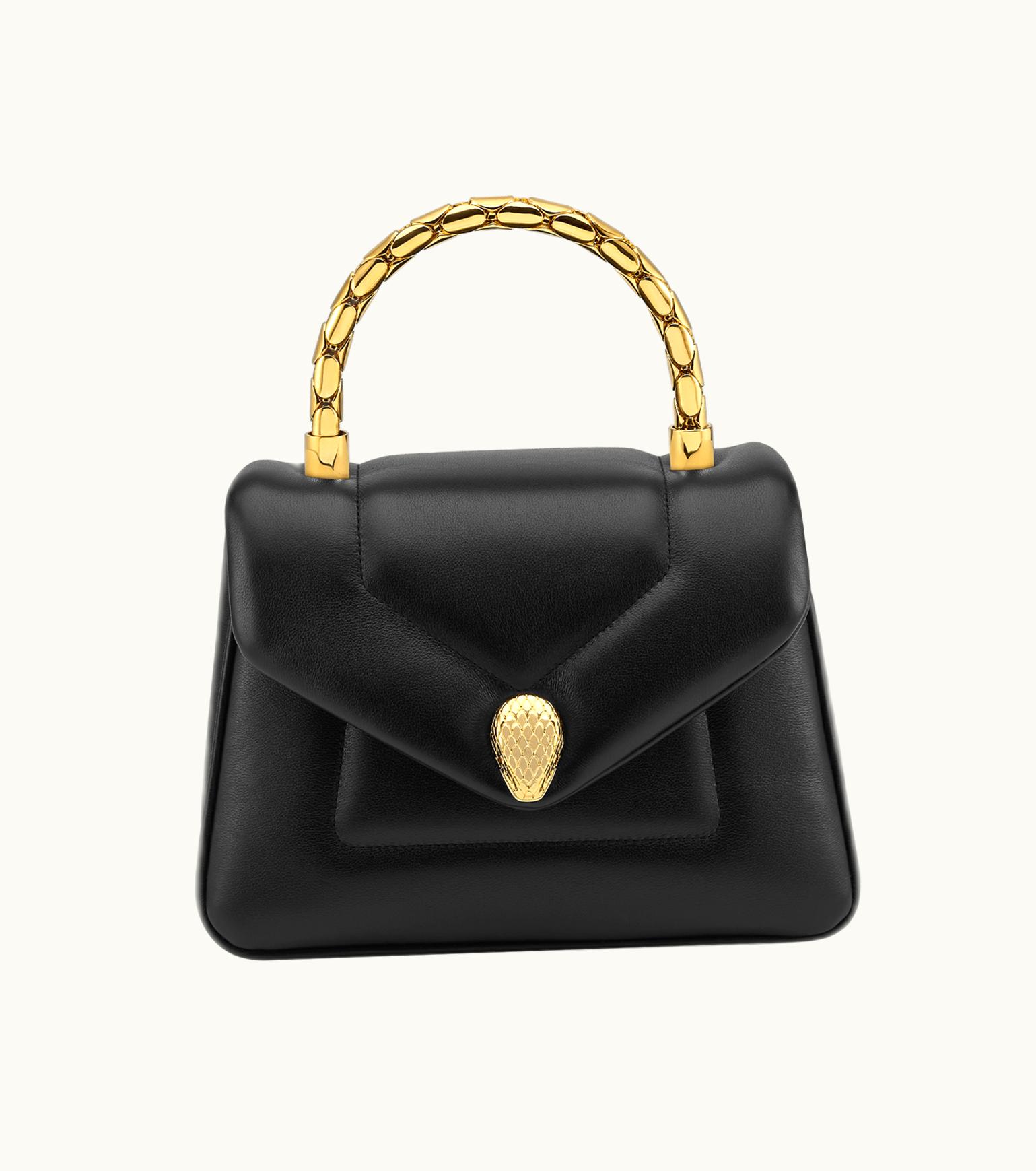 Bulgari Bulgari Serpenti Reverse Top Handle Calf Leather