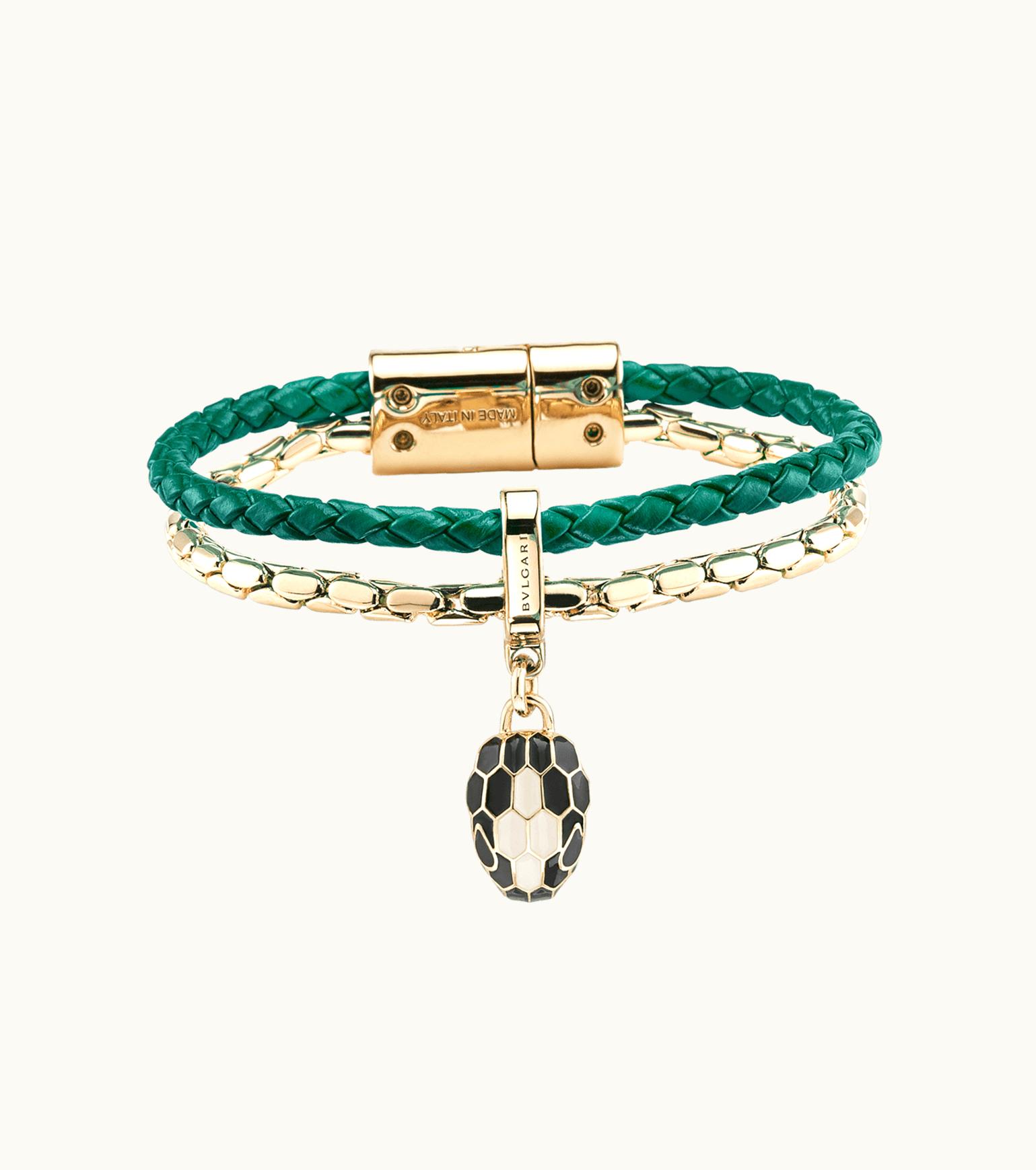 Bulgari Bulgari Serpenti Forever Bracelet Metal, Galuchat Leather