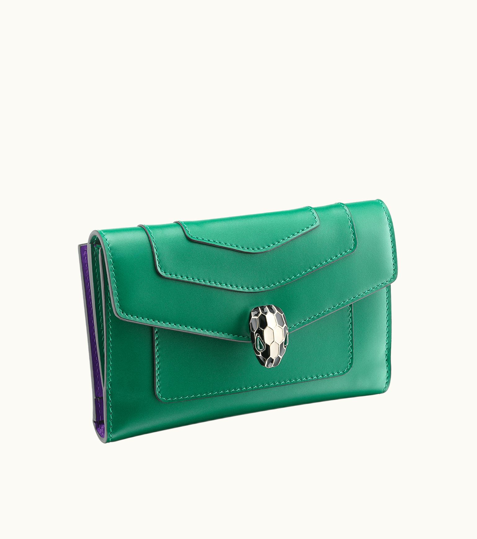 Bulgari Bulgari Serpenti Forever Large Wallet Calf Leather 291854