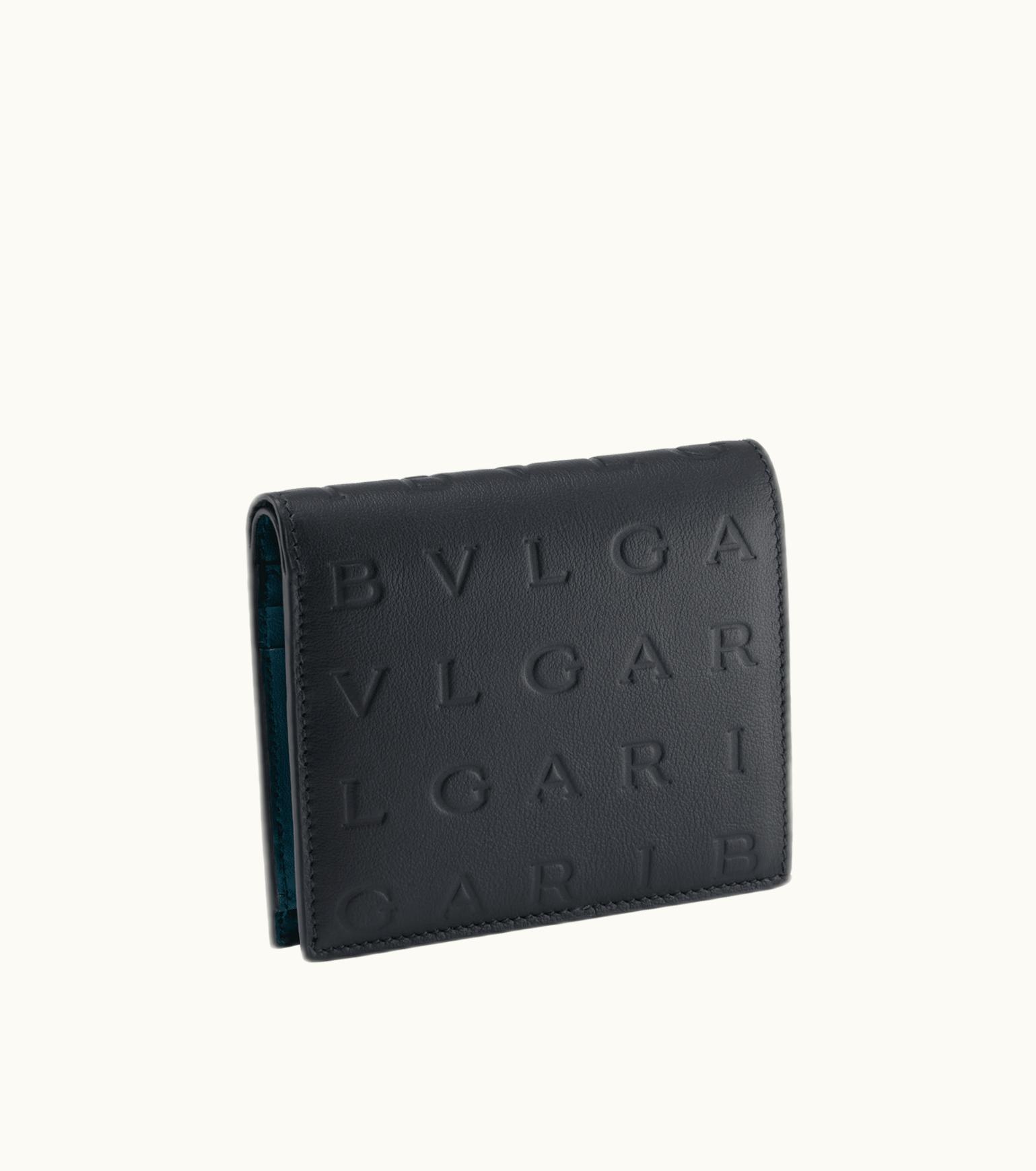 Bulgari Bulgari Bvlgari Logo Infinitum Compact Wallet Calf Leather