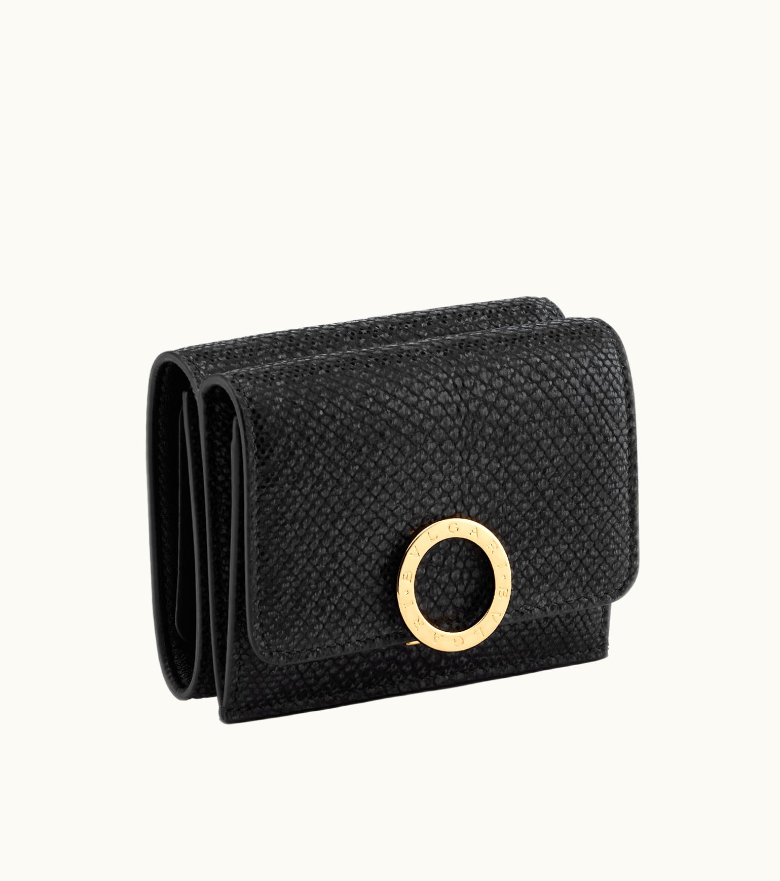 Bulgari Bulgari Bvlgari Trifold Wallet Karung Leather