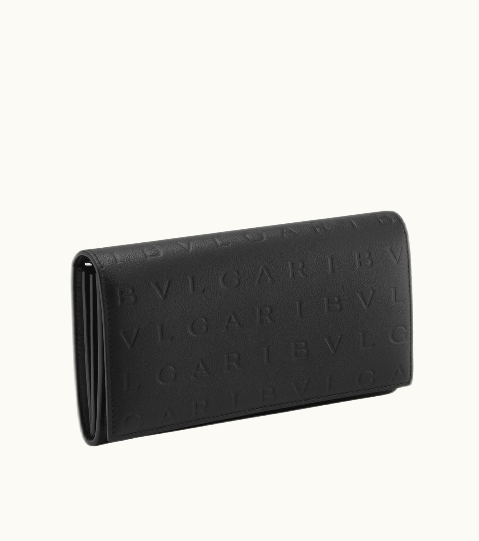 Bulgari Bulgari Bvlgari Logo Infinitum Large Wallet Calf Leather