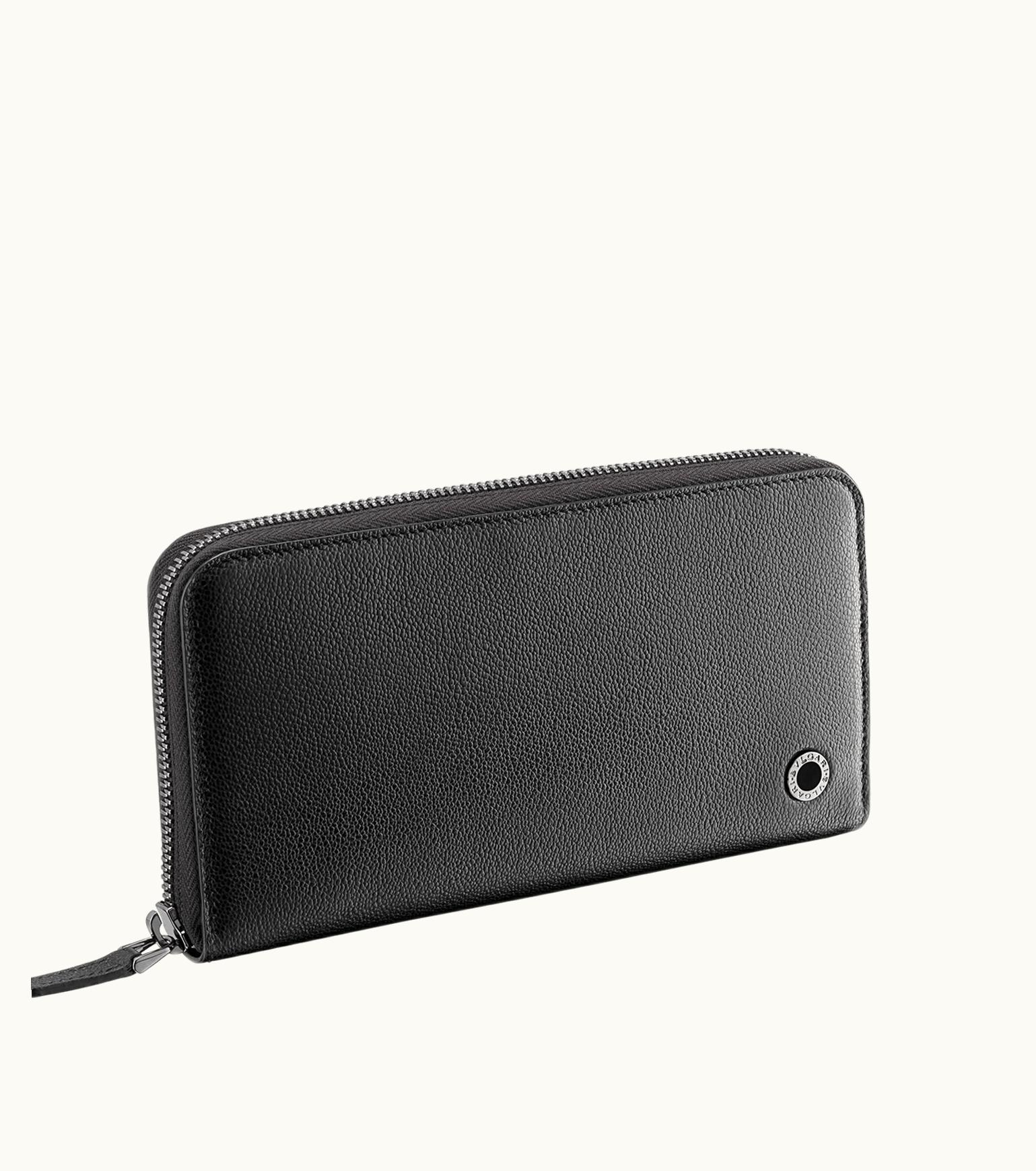 Bulgari Bulgari Bvlgari Man Zip Wallet Calf Leather 291154