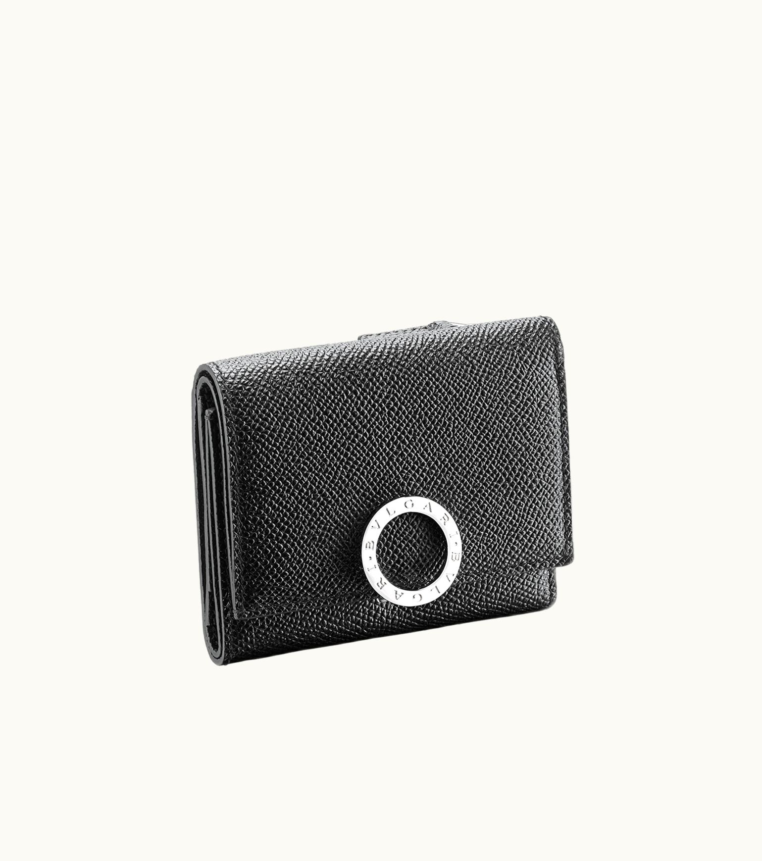 Bulgari Bulgari Bvlgari Clip Trifold Wallet Calf Leather