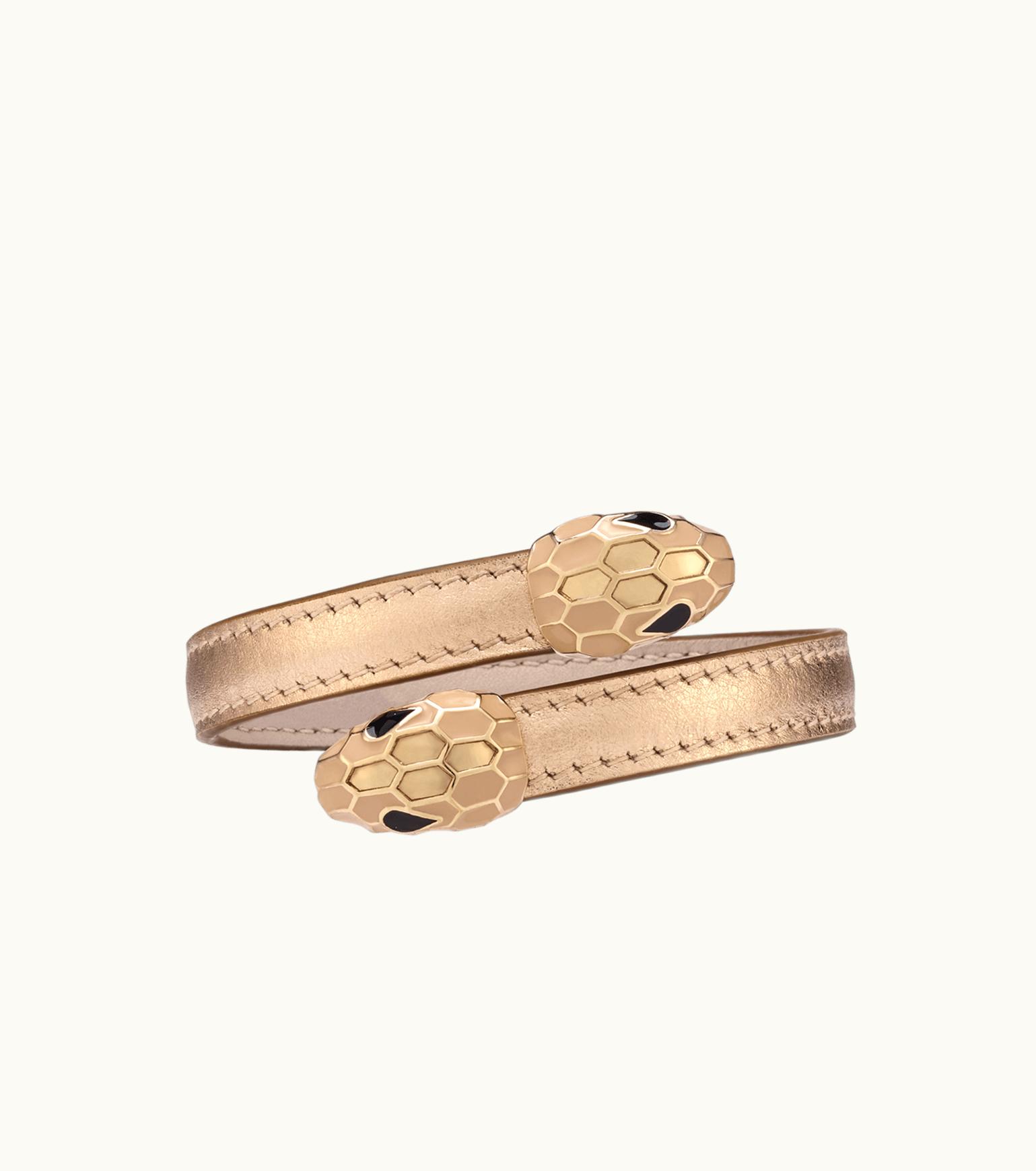 Bulgari Bulgari Serpenti Forever Bracelet Metal, Karung Leather 293436