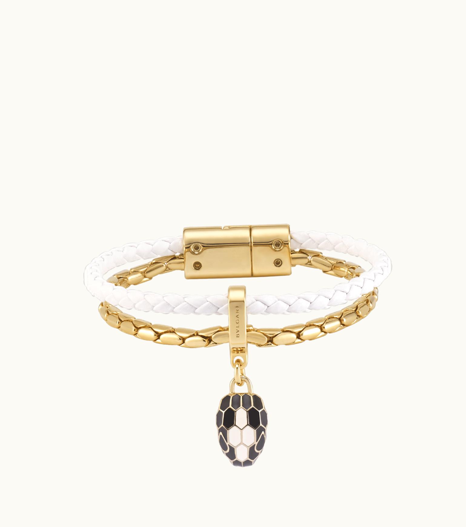 Bulgari Bulgari Serpenti Forever Leather Bracelet Calf Leather 292154