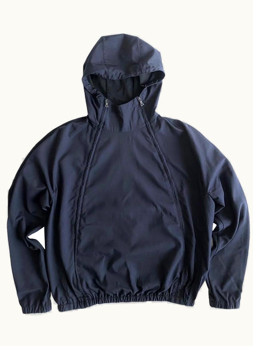 Prada Prada Sample Double Zip Hooded Nylon Jacket S/S 2009