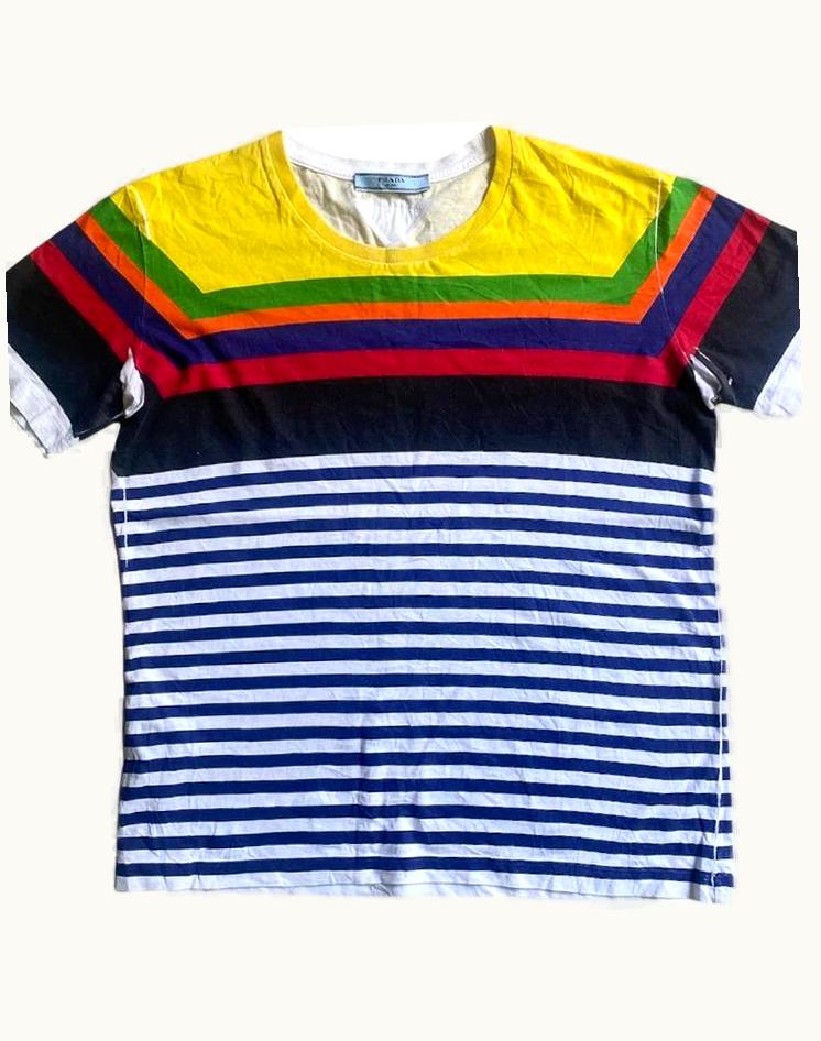Prada Prada Color Stripe T Shirt S/S 2011