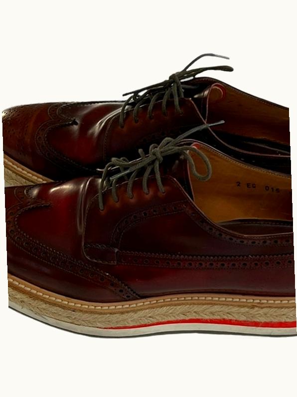 Prada Prada Wingtip Woven Sole Brogues S/S 2011