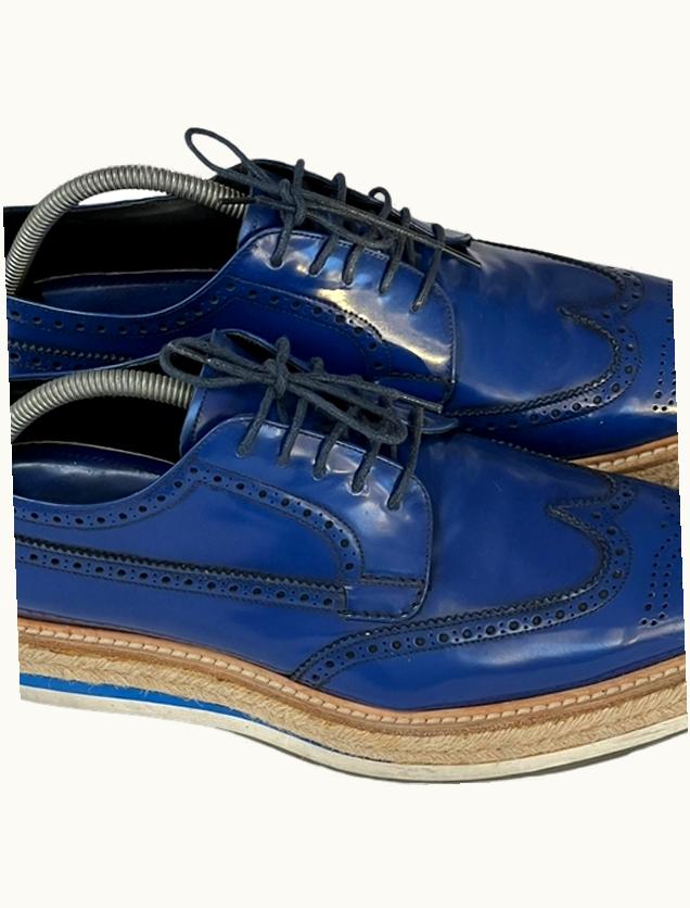 Prada Prada Wingtip Woven Sole Brogues S/S 2011 UZ1085358