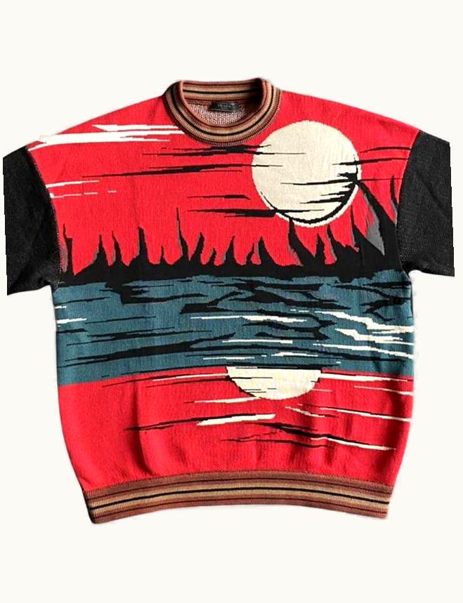 Prada Prada Moonrise Short-Sleeved Sweater S/S 2014