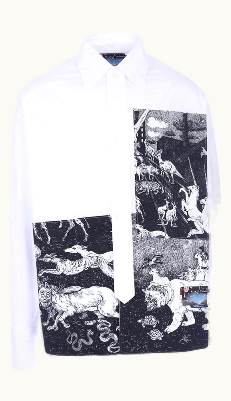 Prada Prada “survival Utopia” Christophe Chemin Long Shirt A/W 2016