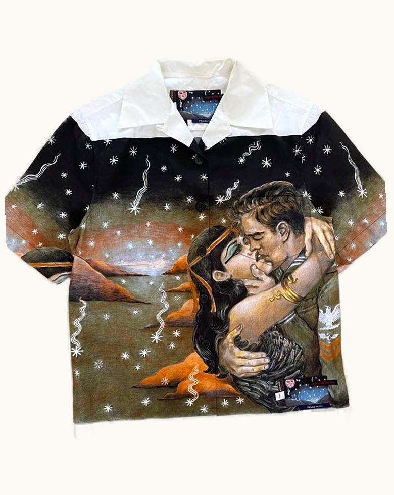 Prada Prada True Impossible Love Camp Collar Shirt A/W 2016