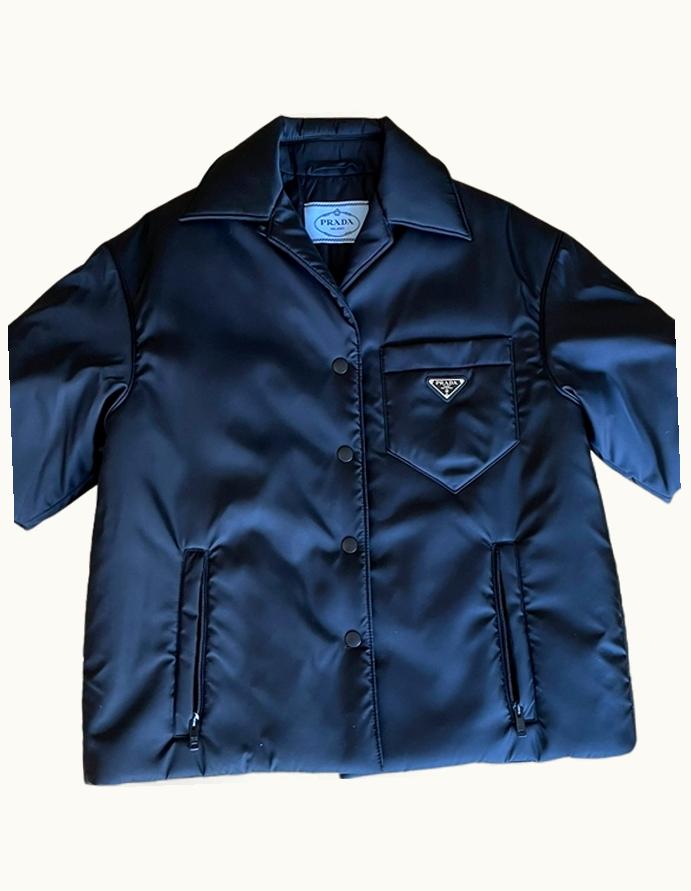 Prada Prada Gabardine Padded Puffer Shirt Jacket A/W 2018