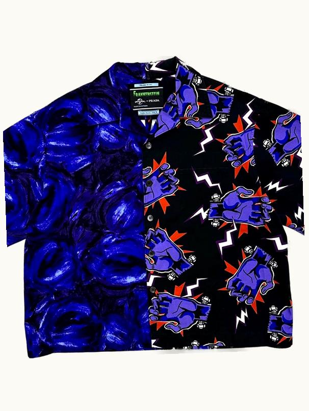 Prada Prada Frankenstein Double Match Split Bowling Shirt A/W 2019
