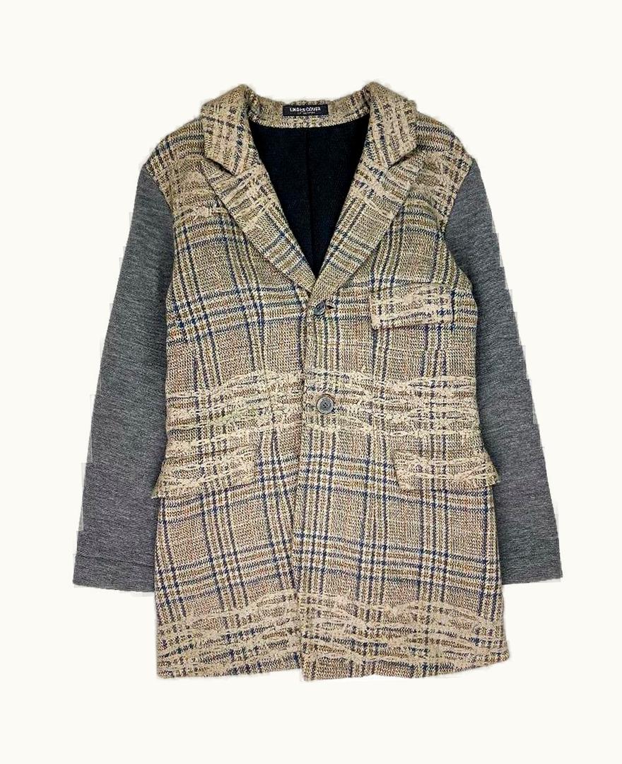 UNDERCOVER Undercover Hand Painted Barbed Wire Trench Coat A/W 1996