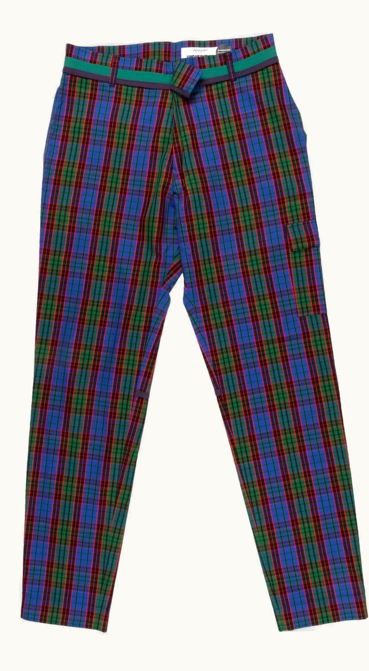 UNDERCOVER Undercover Wire Reproduction Plaid Pants A/W 1996