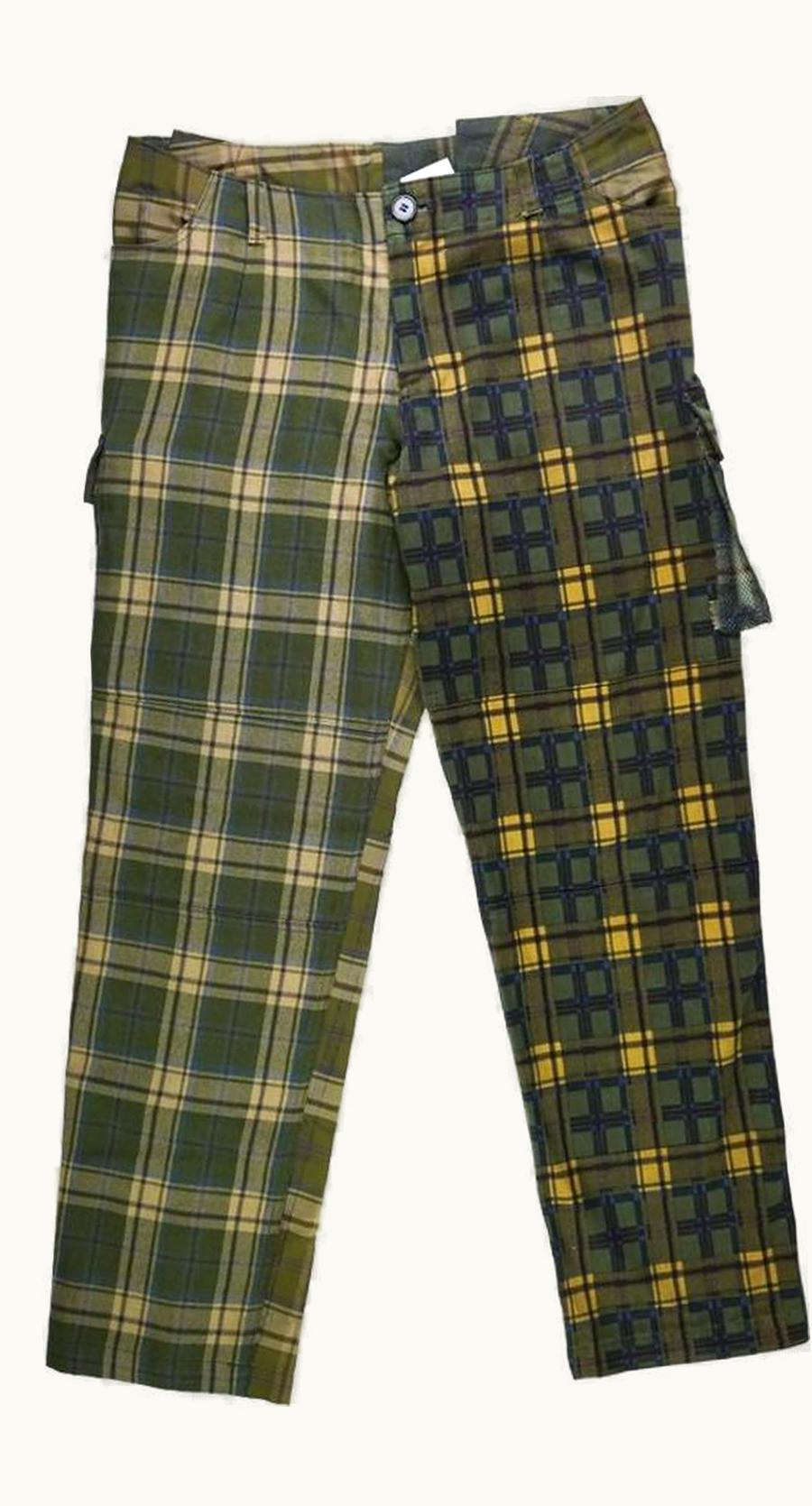 UNDERCOVER Undercover “melting Pot” Tartan Split Trousers A/W 2000