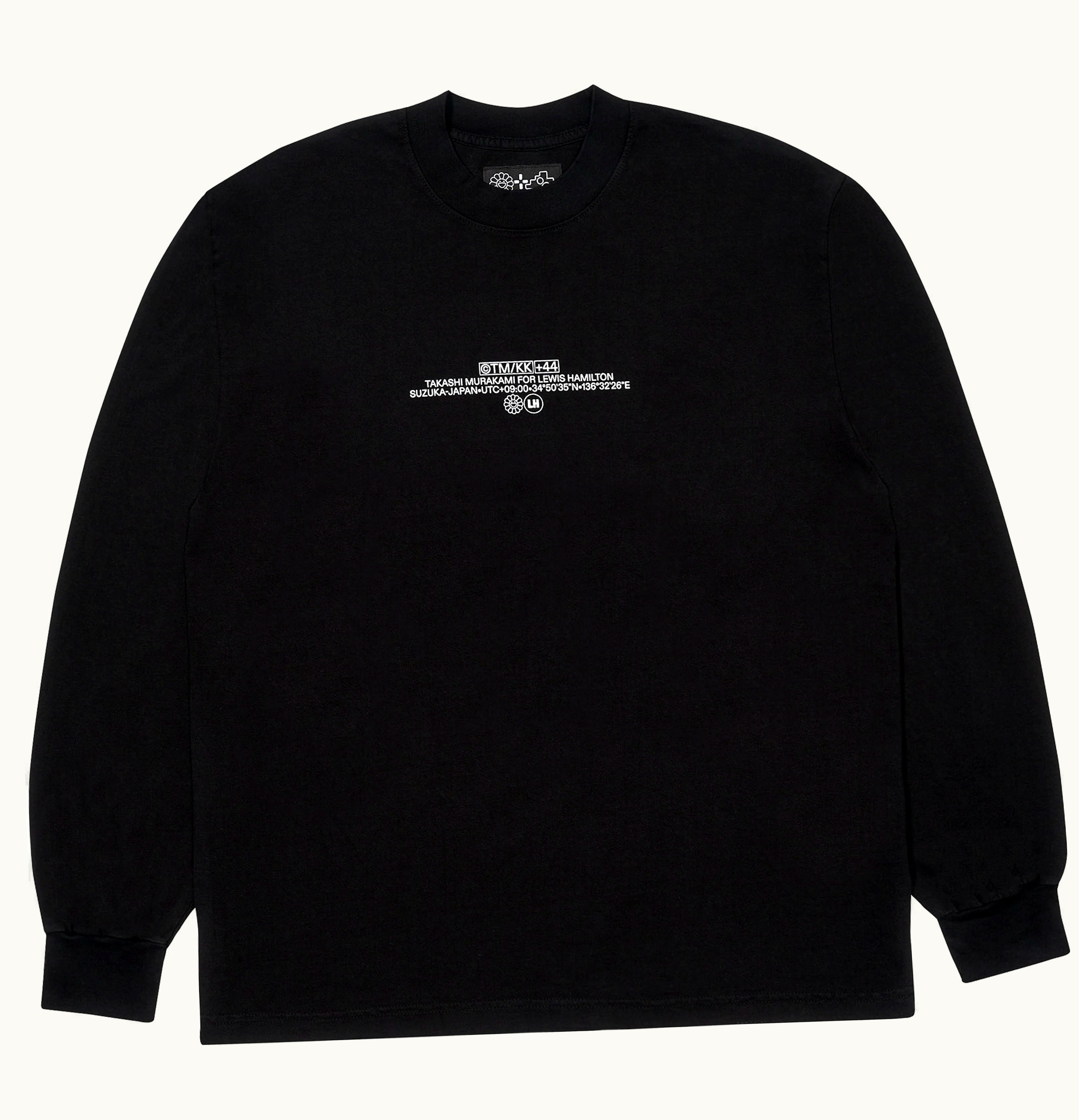 Takashi Murakami Takashi Murakami Lewis Hamilton Speedway Longsleeve T shirt Black
