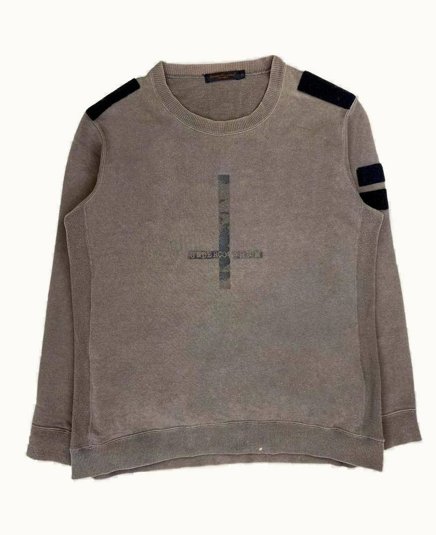 UNDERCOVER Undercover “witches Cell Division” Cross Patchwork Crewneck A/W 2002