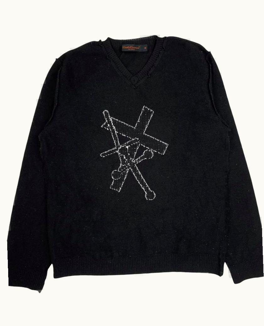 UNDERCOVER Undercover “witches Cell Division” Multi-Cross Knitted Jumper A/W 2002