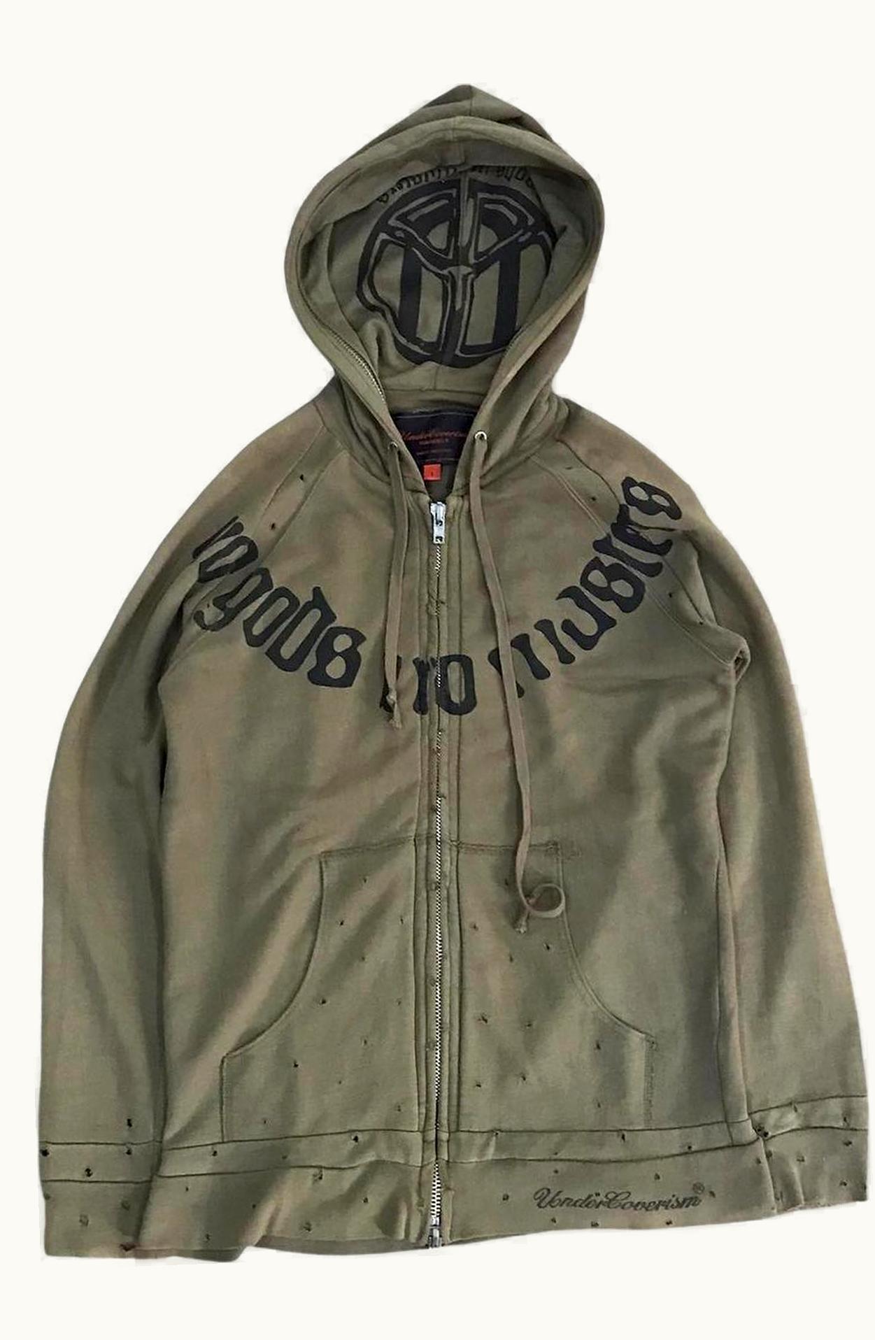 UNDERCOVER Undercover “scab” No Gods No Masters Hoodie S/S 2003