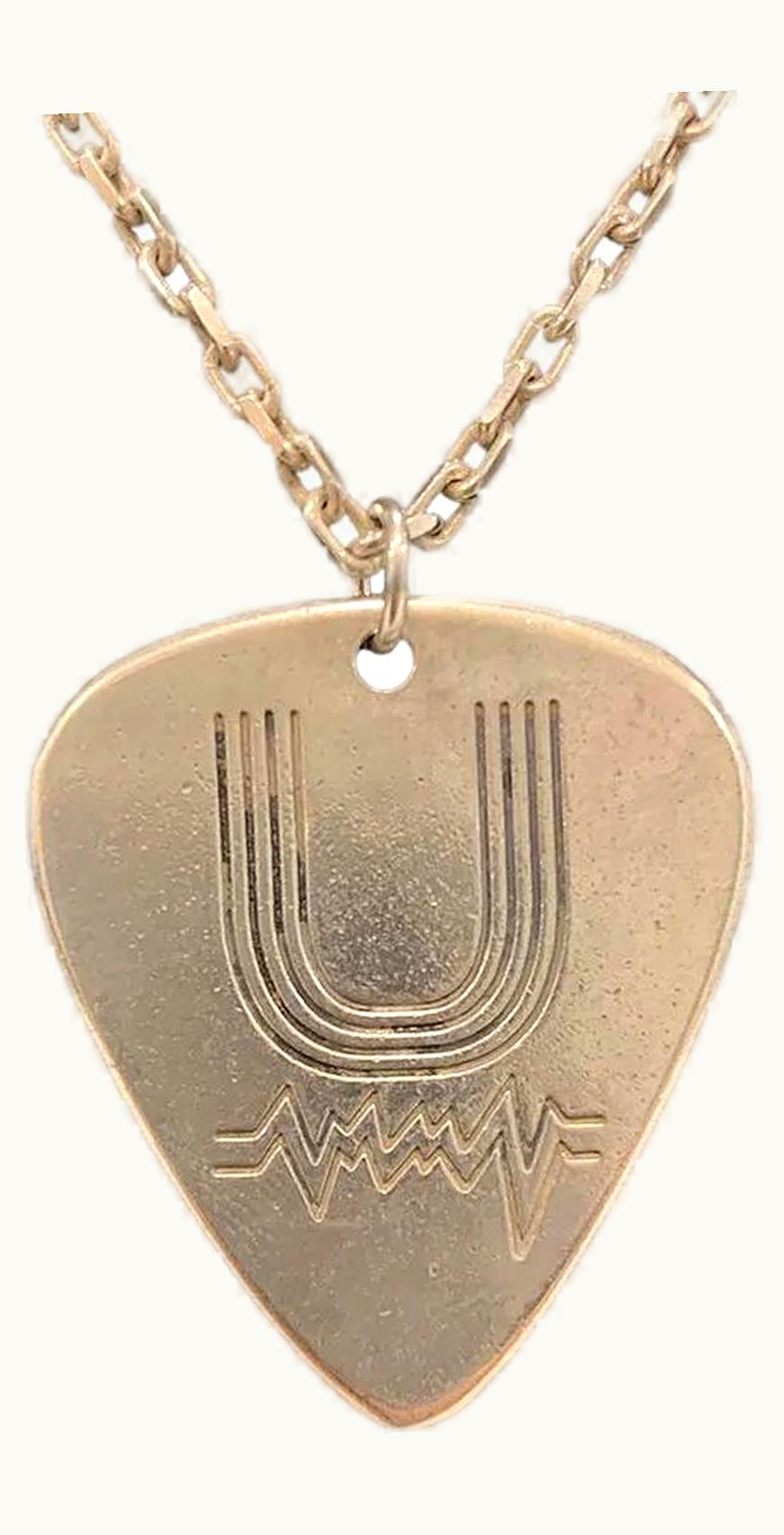 UNDERCOVER Undercover “undercover Records” Guitar Pick Necklace S/S 2006