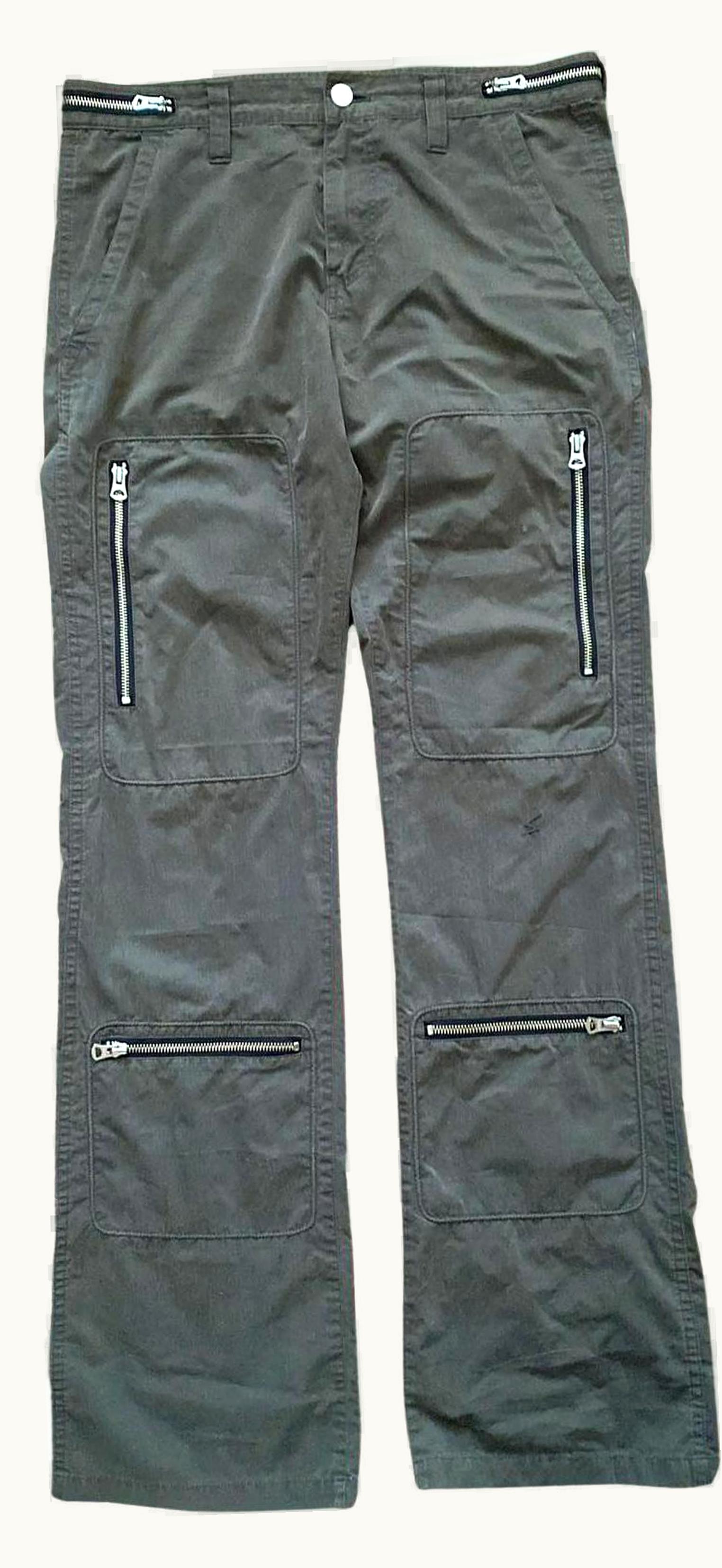 UNDERCOVER Undercover “purple” Flared 4 Pocket Front Pockets Zip Cargos S/S 2007