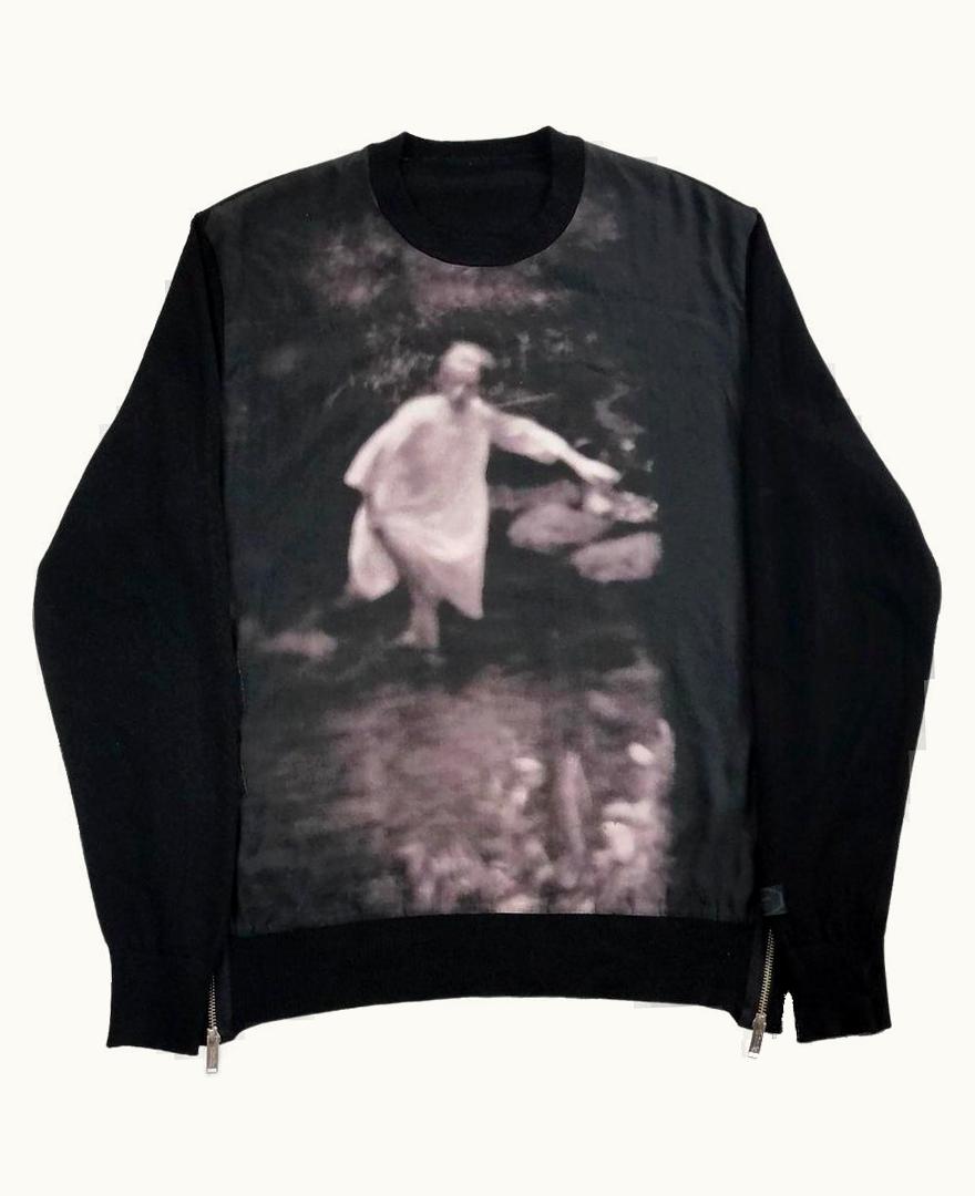 UNDERCOVER Undercover Cindy Sherman Knitted Graphic Side Zip Sweater S/S 2020