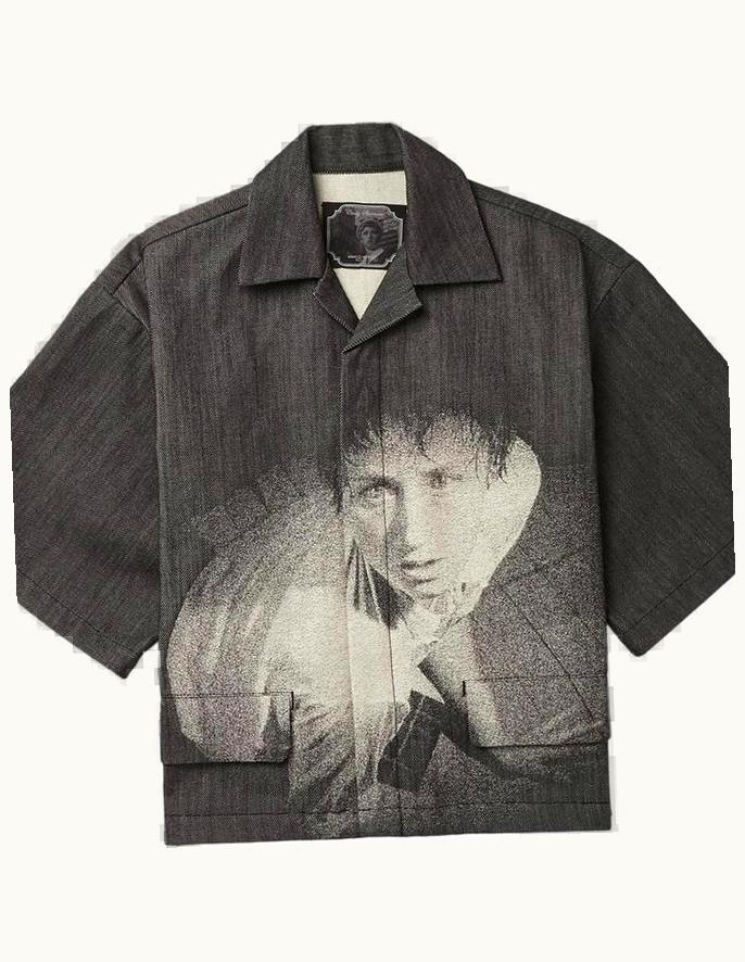 UNDERCOVER Undercover Cindy Sherman Denim Camp Collar Shirt S/S 2020