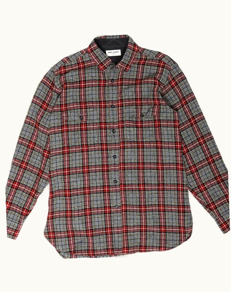 Saint Laurent Saint Laurent Oversized Flannel Shirt A/W 2013