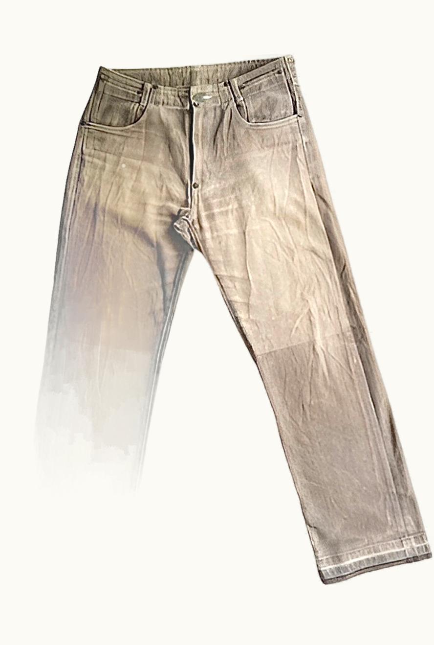 Comme Des Garçons Homme Plus Comme Des Garçons Homme Plus Sun Faded Cream Jeans A/W 1996