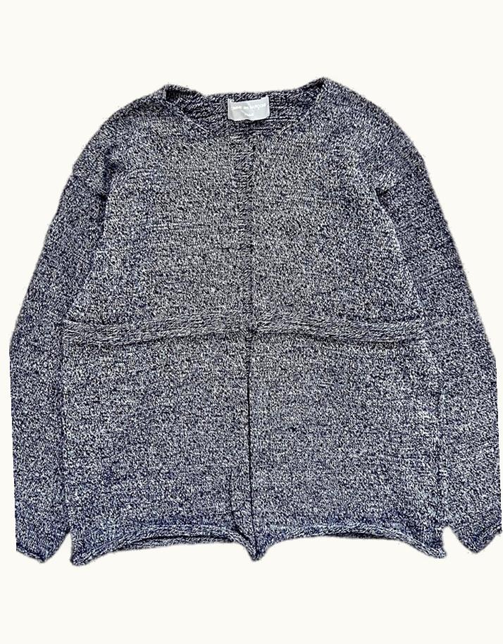 Comme Des Garçons Comme Des Garçons Cross Panelled Marled Knit Jumper A/W 1998