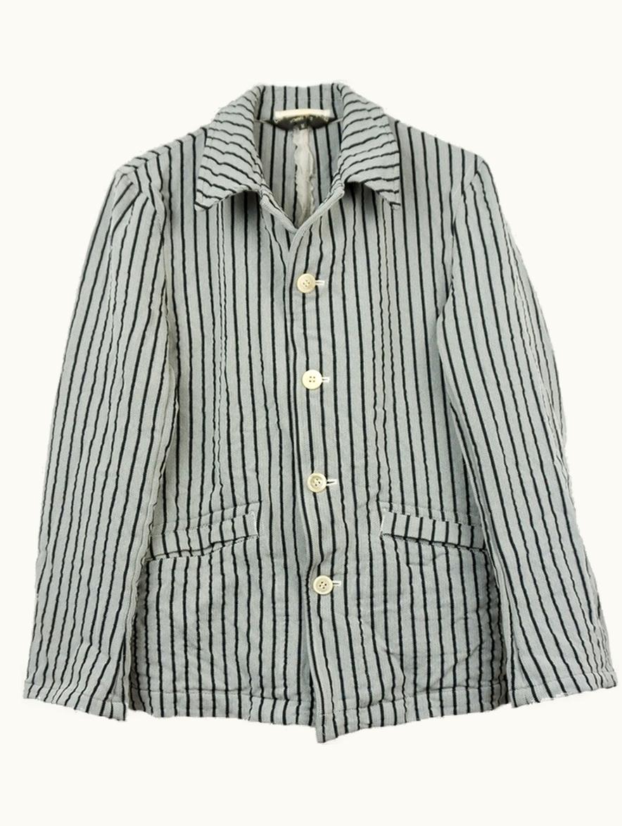 Comme Des Garçons Homme Plus Comme Des Garçons Homme Plus Striped Wrinkled Jacket A/W 1999